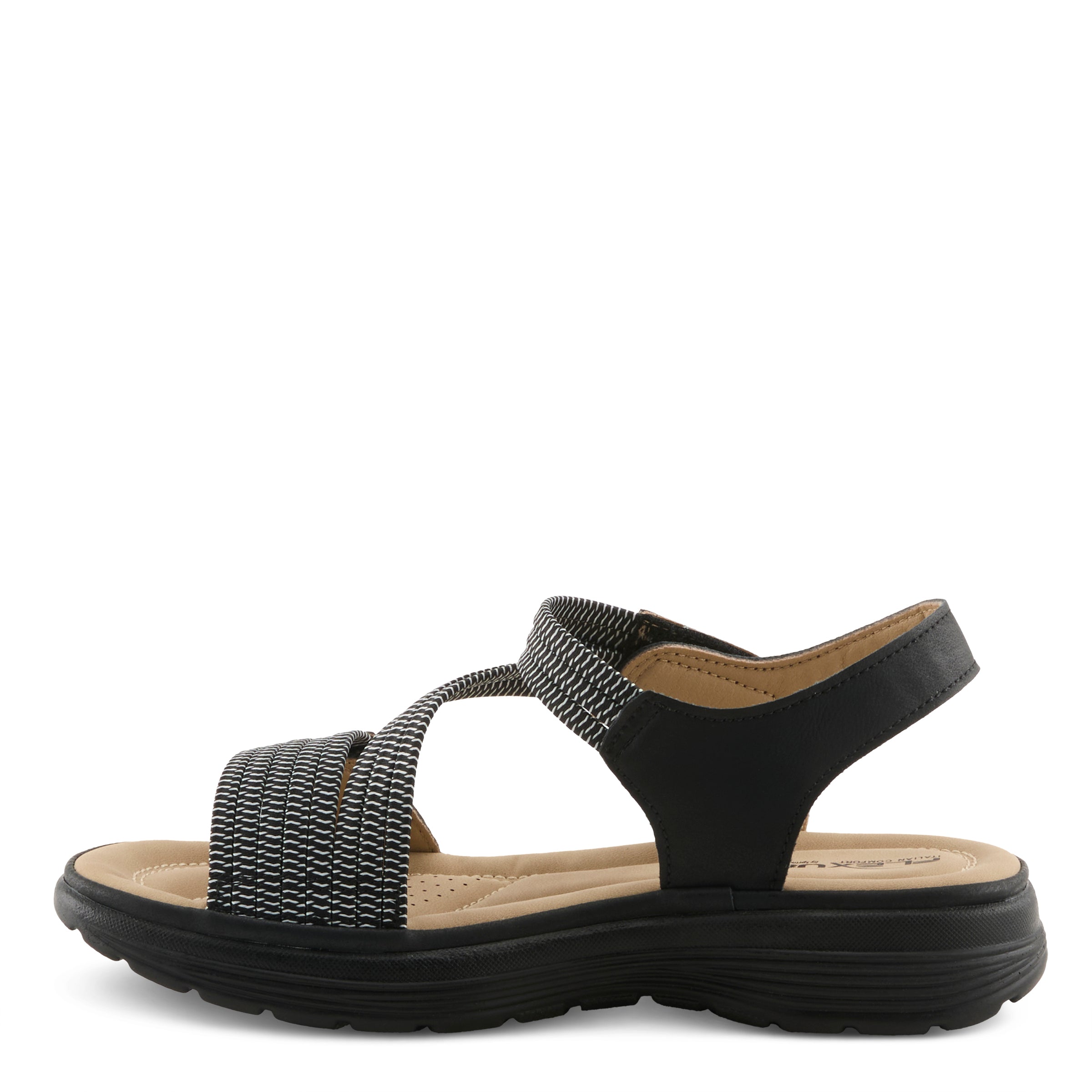 Flexus FLEXUS ABIE SANDALS sandal in black with flexible sole