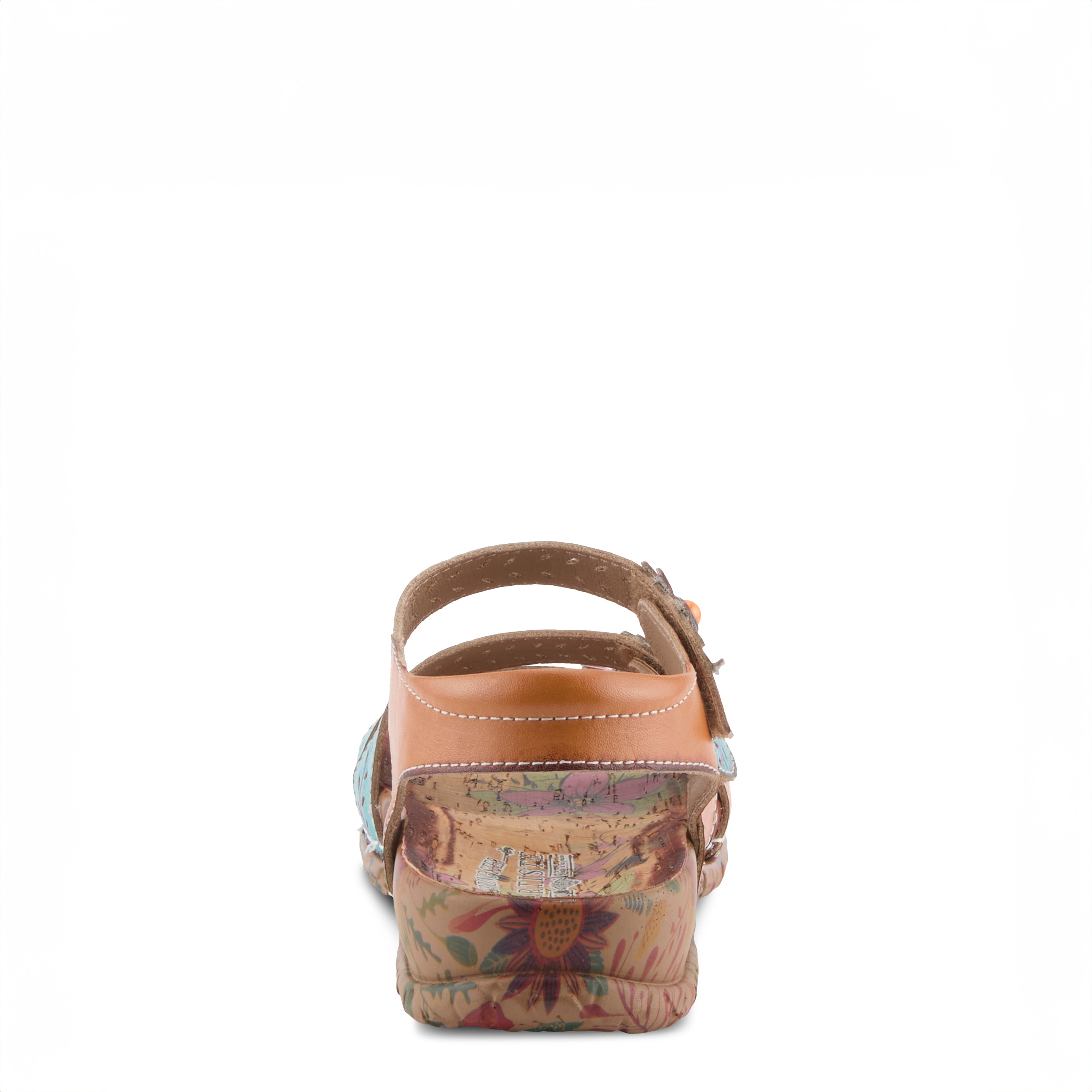 L'Artiste L'ARTISTE ANEWTRIO SANDALS sandal in turquoise multi with handcrafted leather design