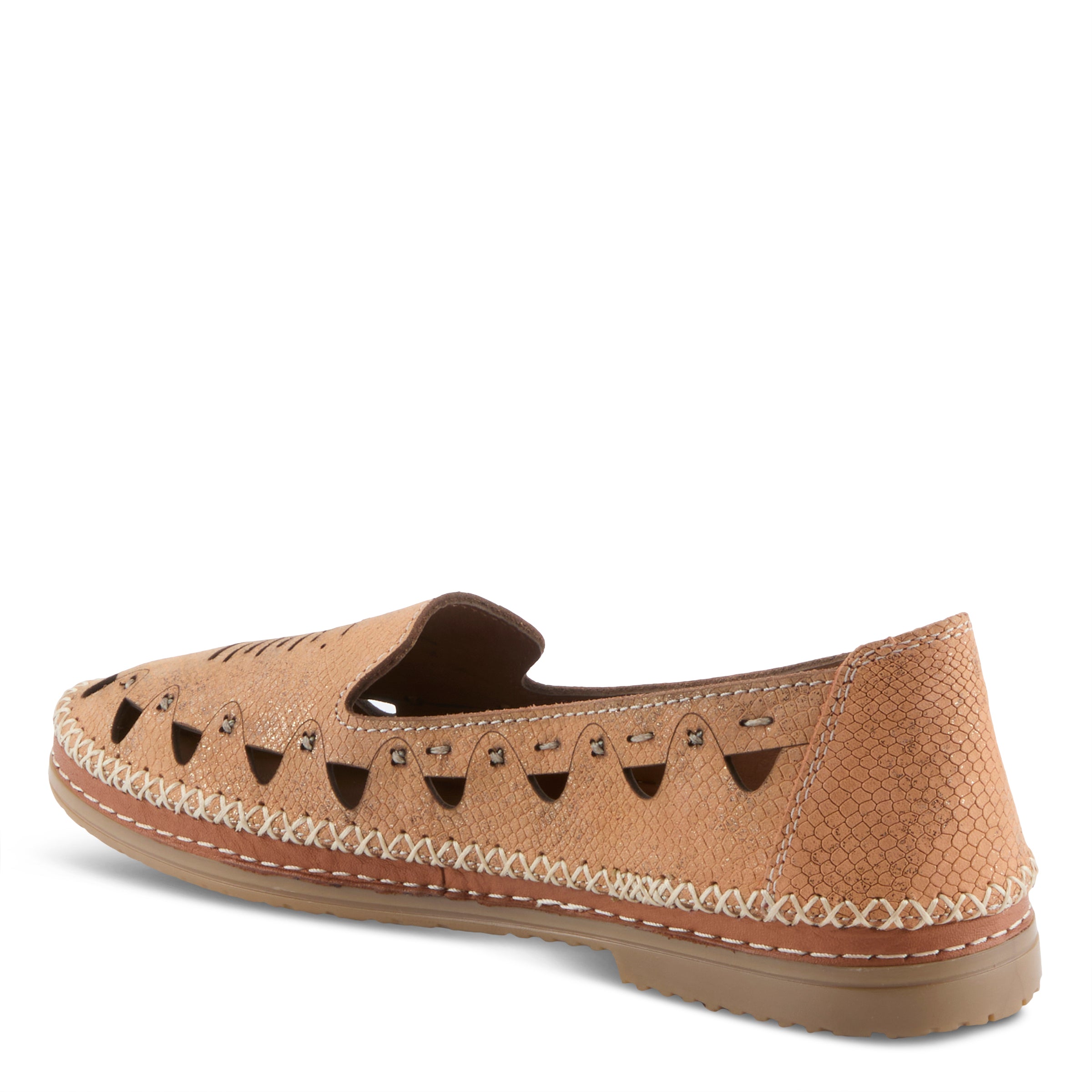 Spring Step SPRING STEP ANOURA SHOES shoe in peach croco with comfortable everyday design