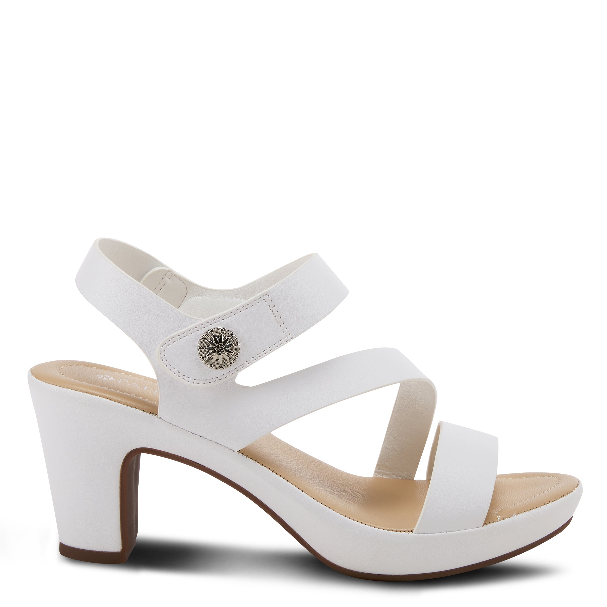 Patrizia PATRIZIA ASYMADADE SANDAL sandal in white with stylish fashion design