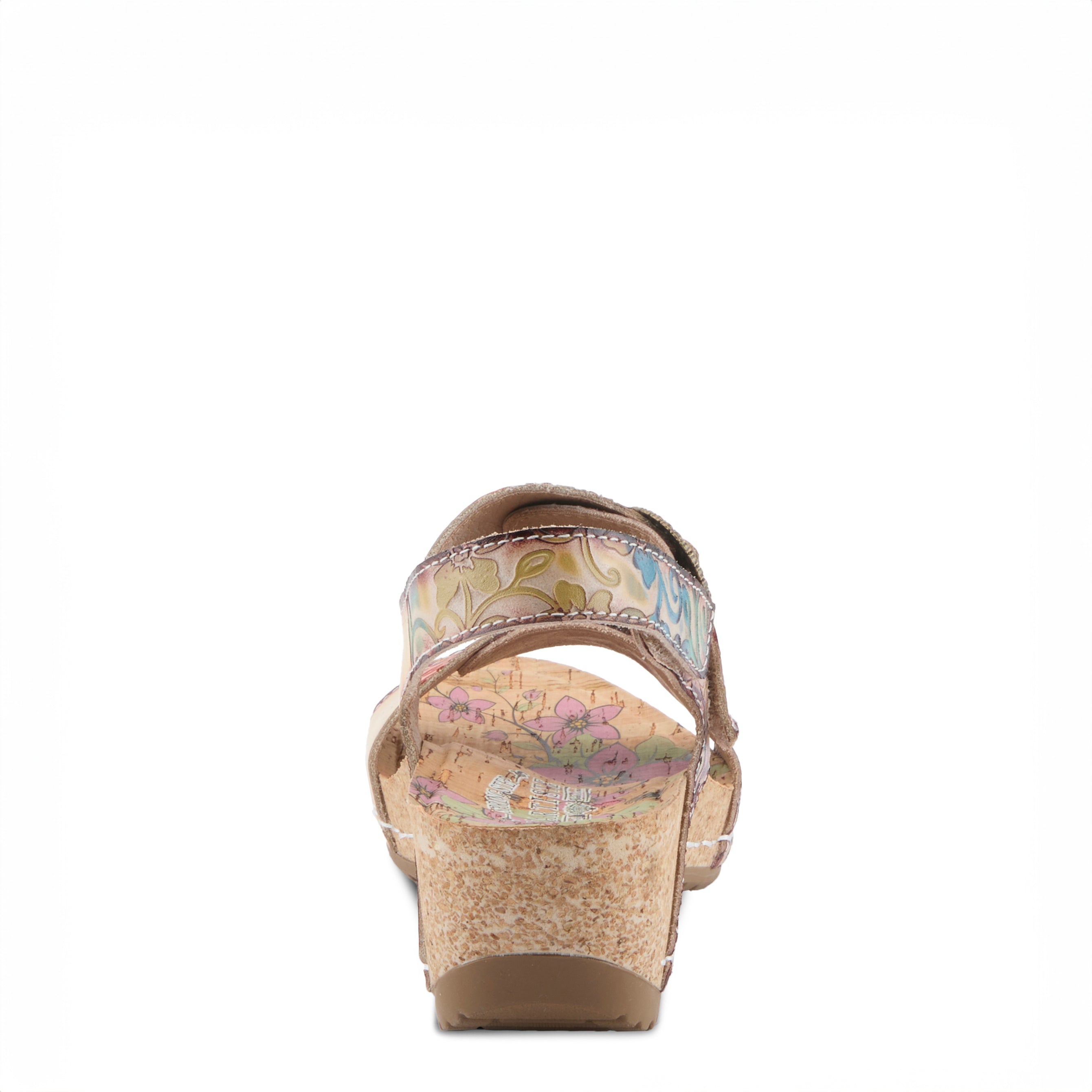 L'Artiste L'ARTISTE COLOMECOOL SANDALS sandal in tan multi with handcrafted leather design