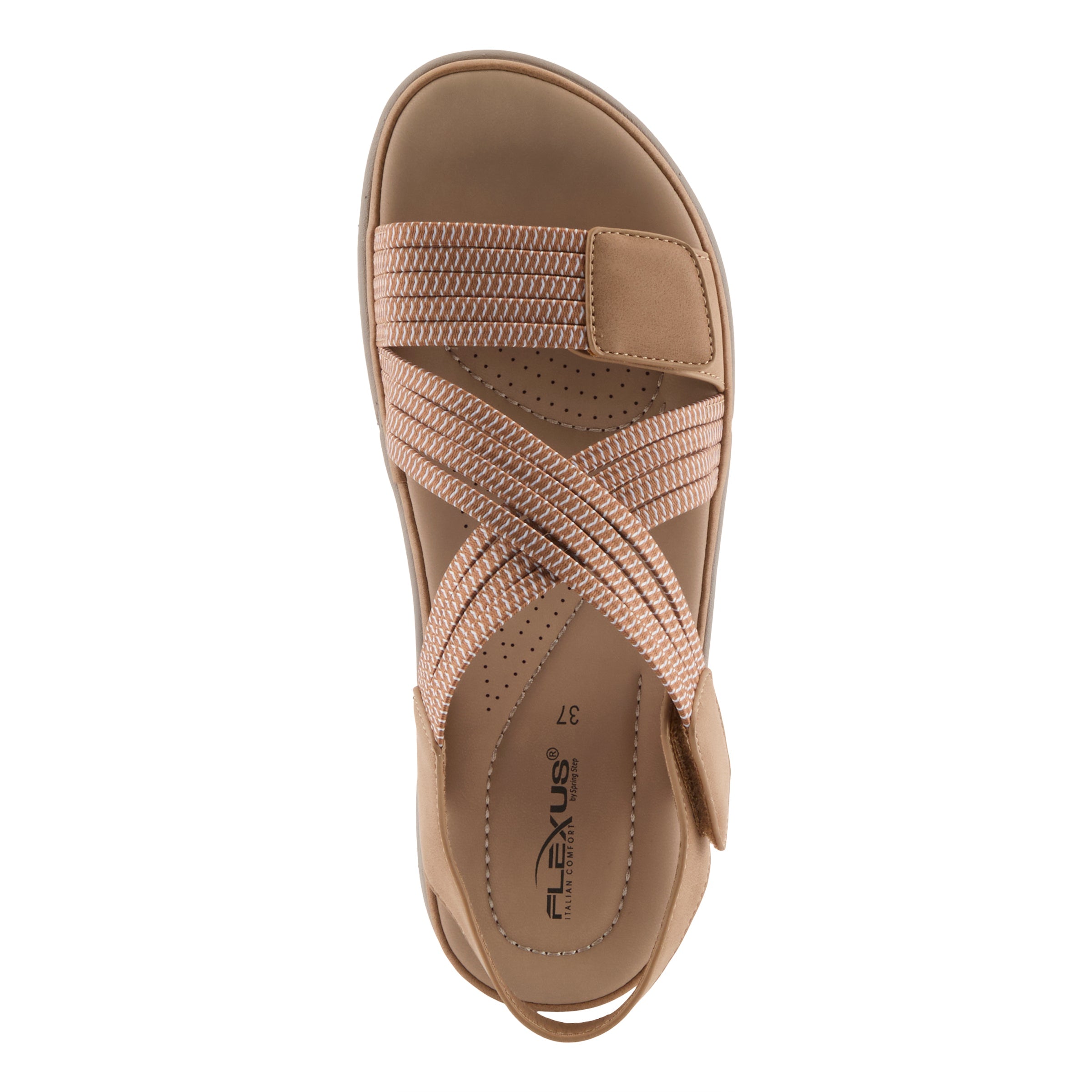 Flexus FLEXUS CROSSBEAM SANDALS sandal in tan with flexible sole