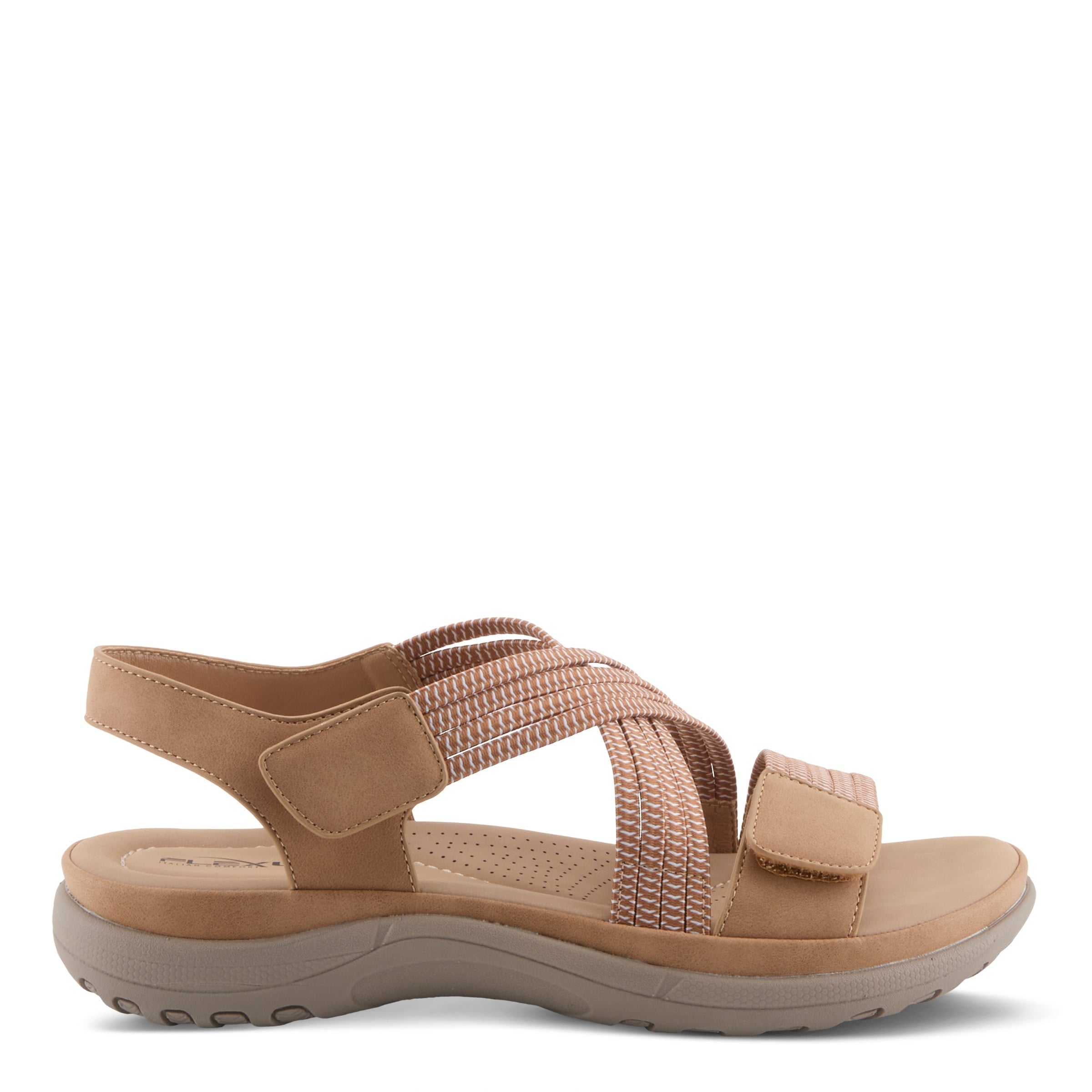 Flexus FLEXUS CROSSBEAM SANDALS sandal in tan with flexible sole