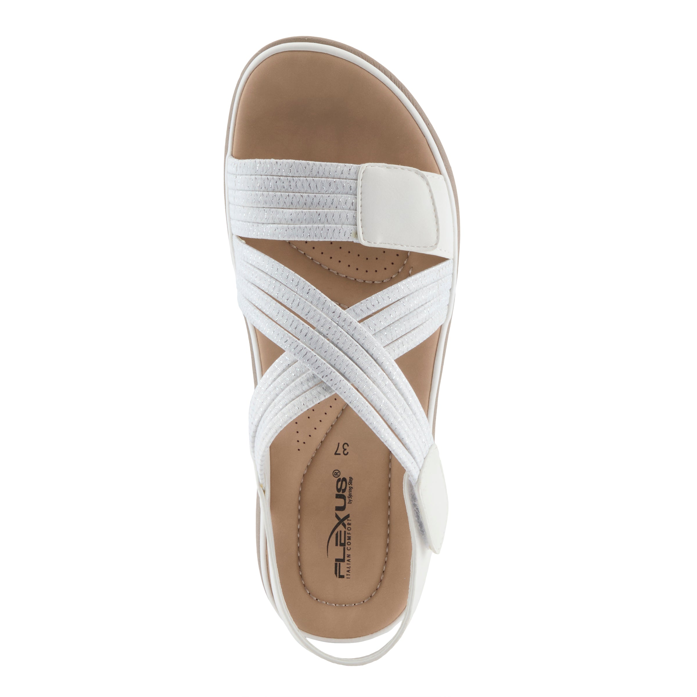 Flexus FLEXUS CROSSBEAM SANDALS sandal in white with flexible sole