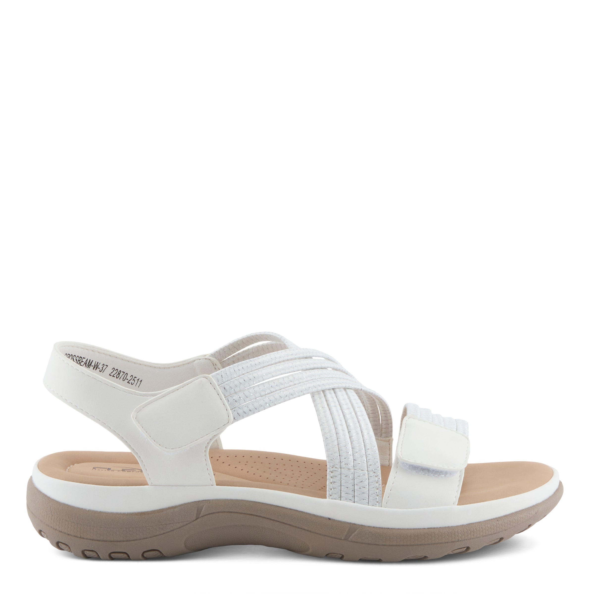 Flexus FLEXUS CROSSBEAM SANDALS sandal in white with flexible sole
