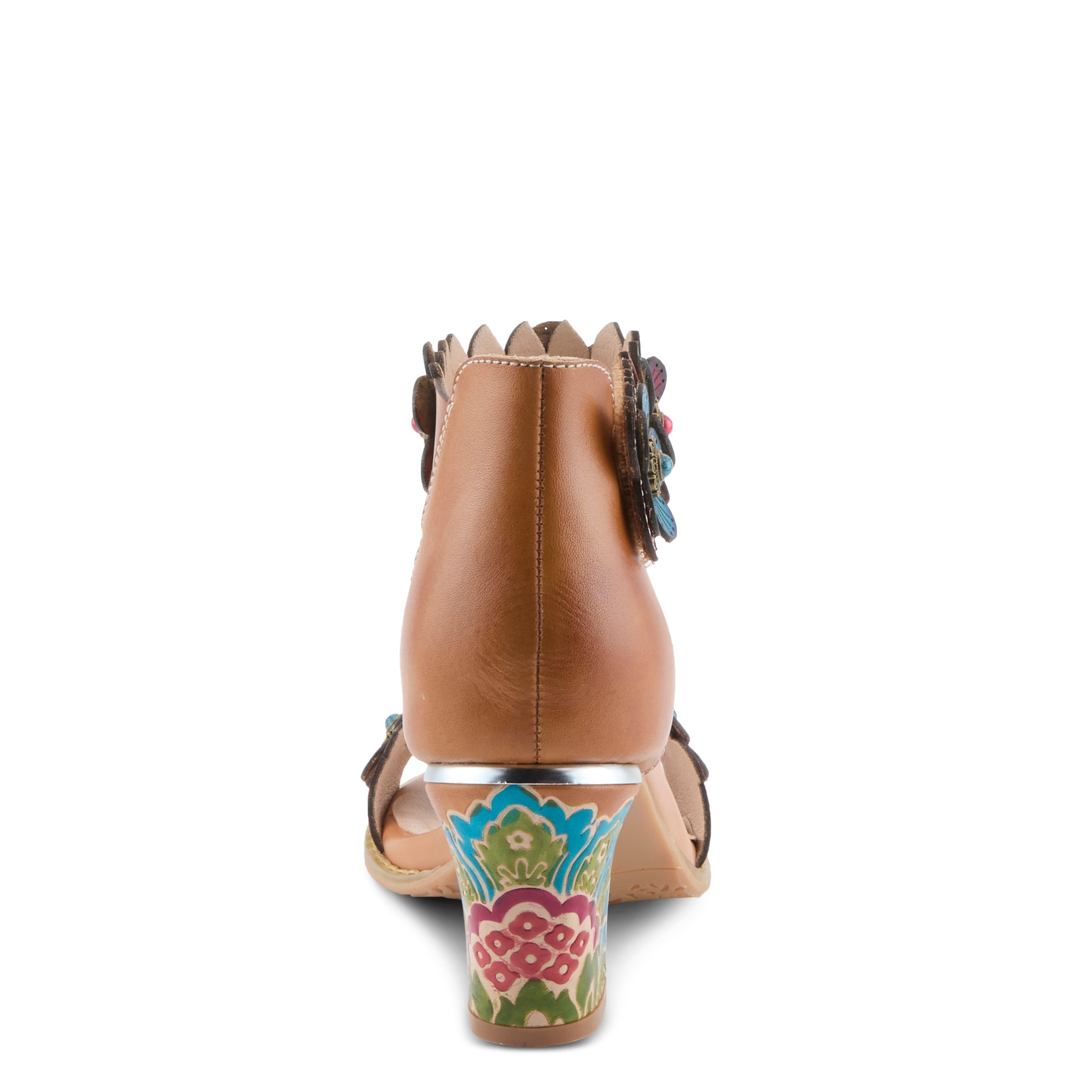 L'Artiste L'ARTISTE DOUBLELOVE SANDALS sandal in black multi with handcrafted leather design