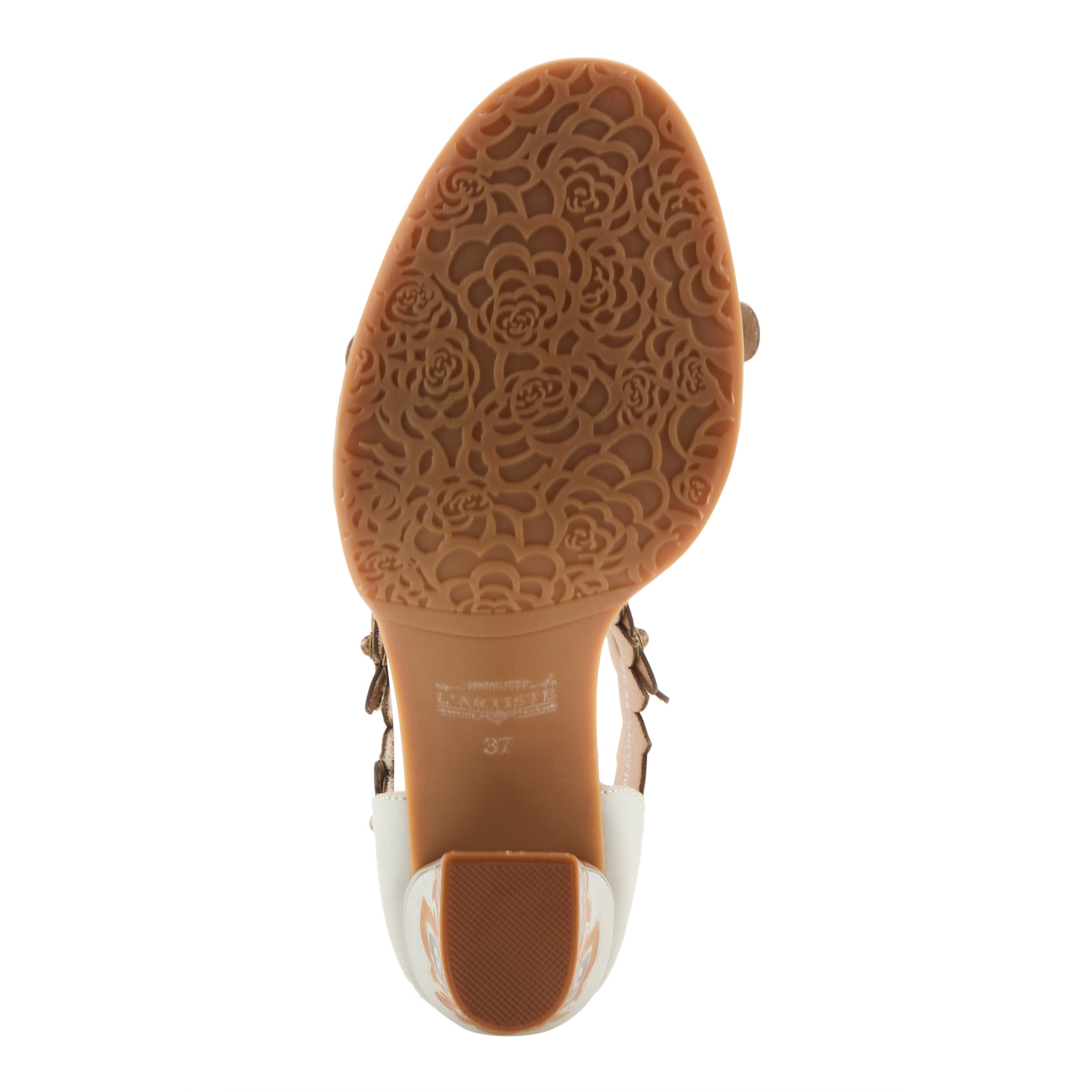 L'Artiste L'ARTISTE DOUBLELOVE SANDALS sandal in white multi with handcrafted leather design