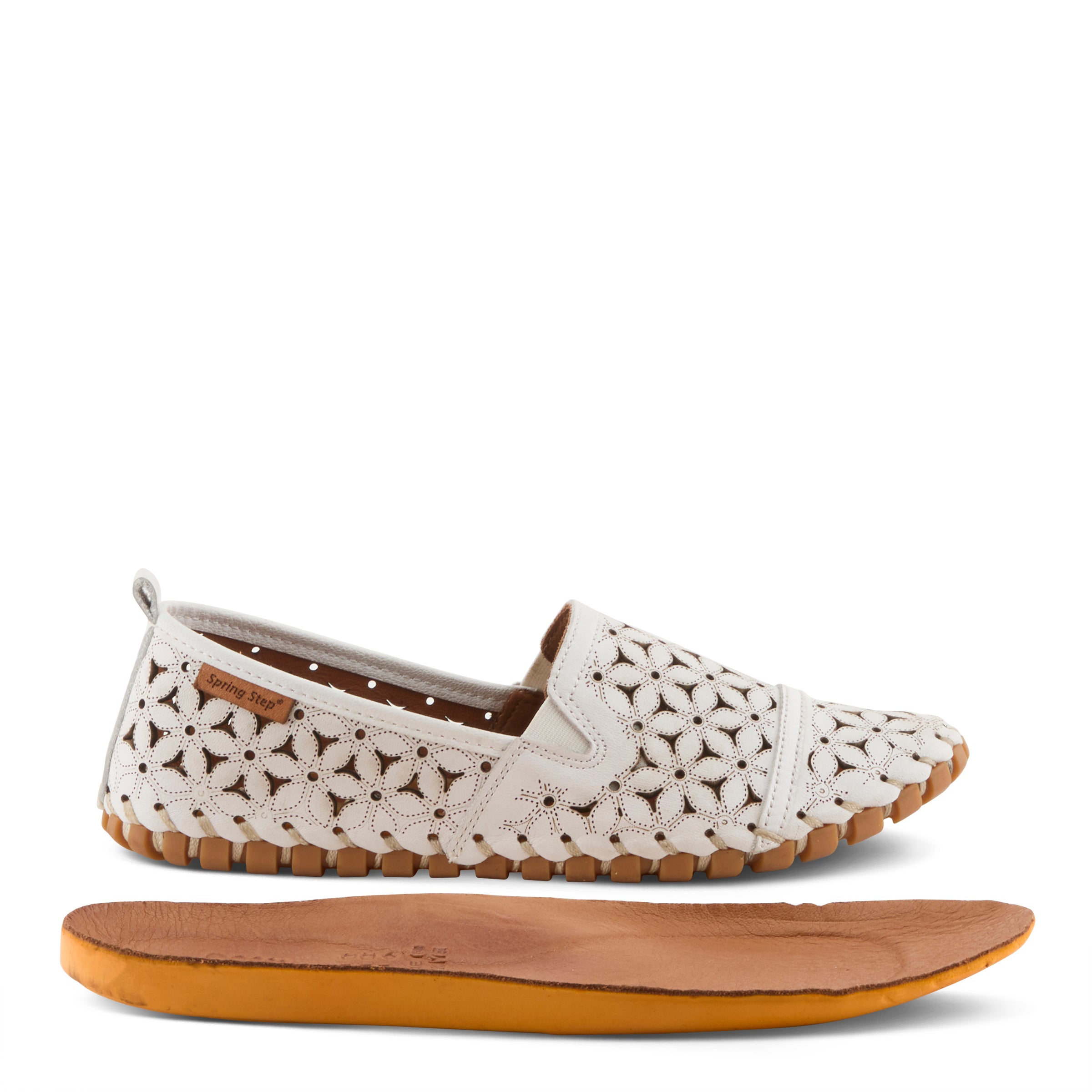 Spring Step SPRING STEP FLOWERFLOW SHOE shoe in yellow with comfortable everyday design