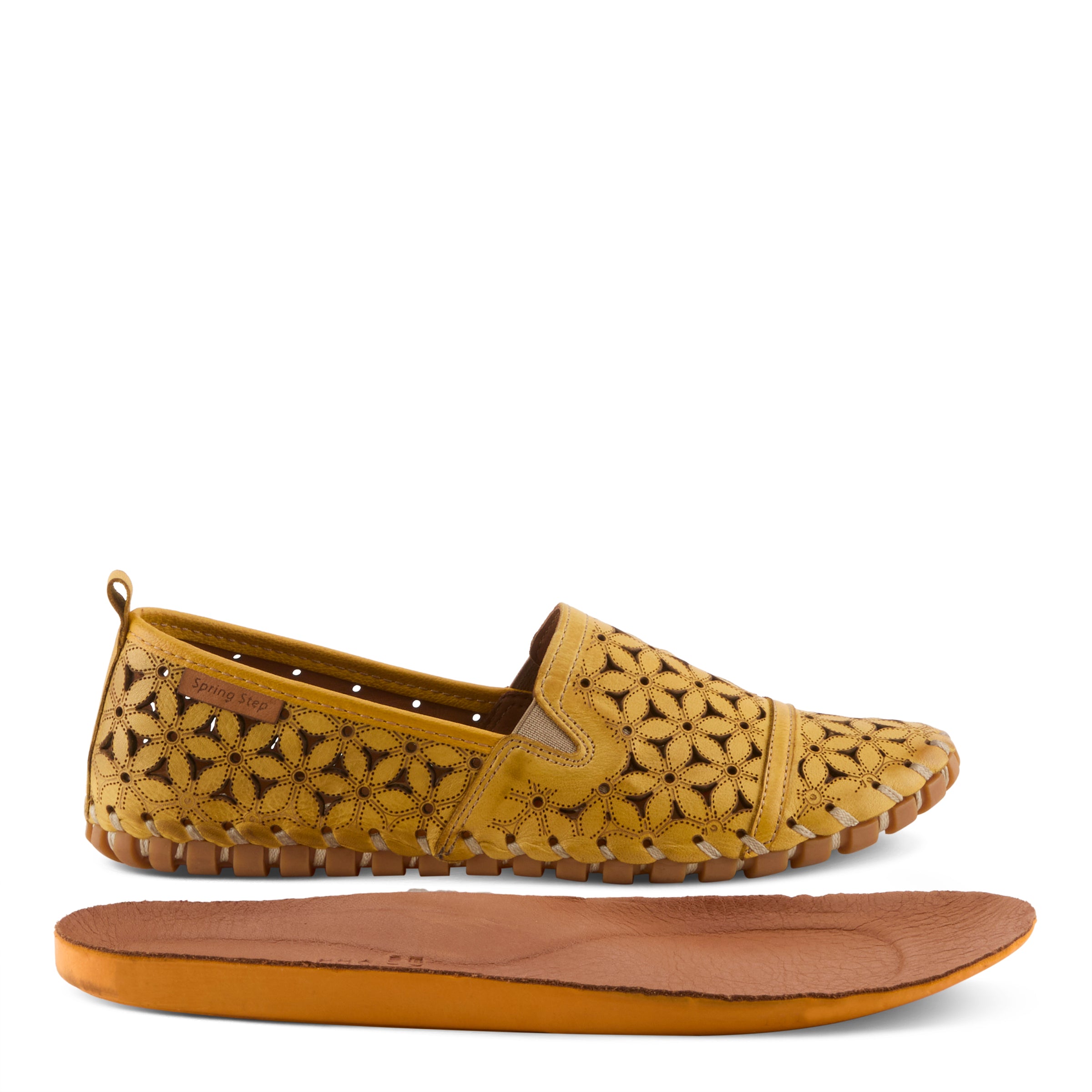 Spring Step SPRING STEP FLOWERFLOW SHOE shoe in light brown with comfortable everyday design