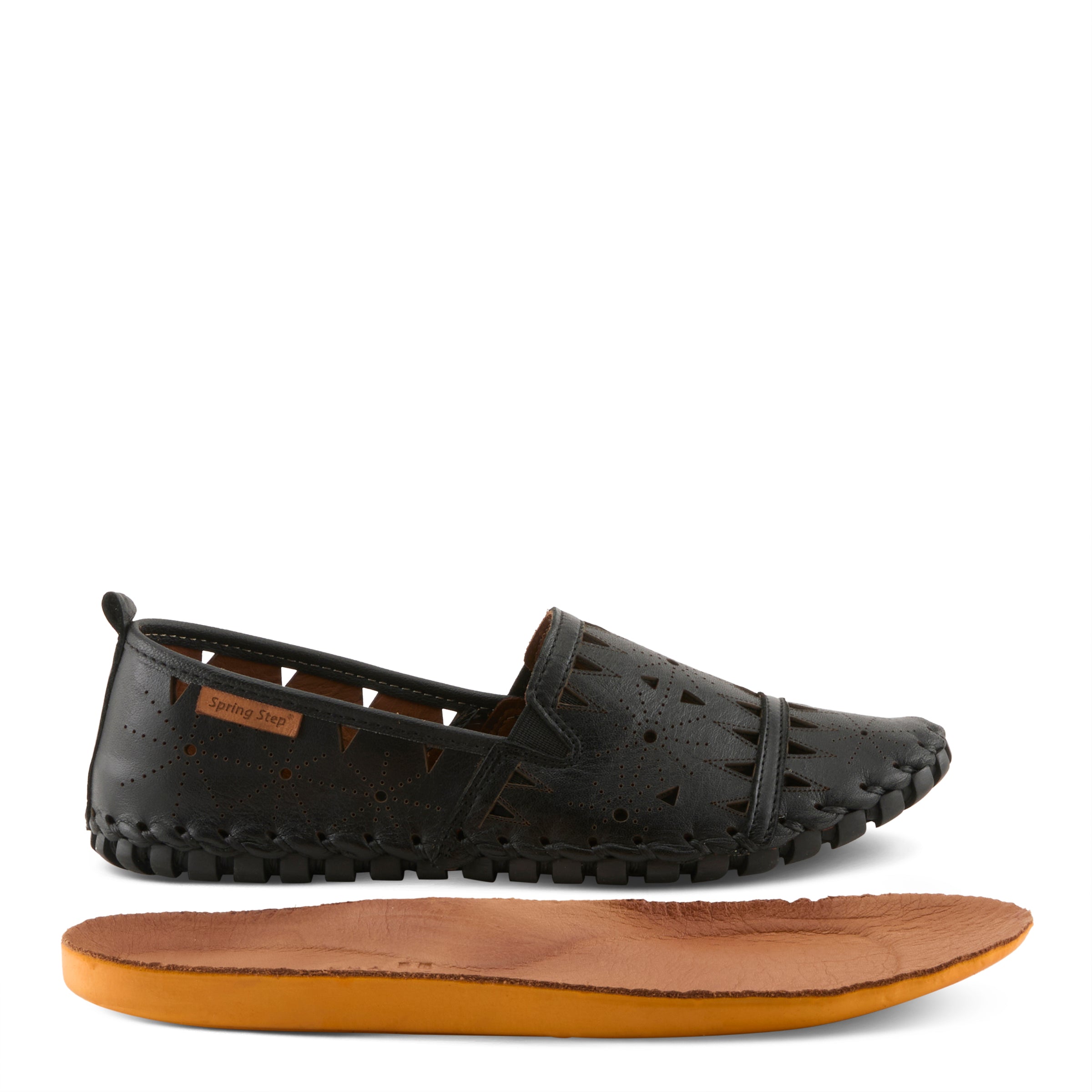 Spring Step SPRING STEP FUSARO LOAFER SHOE loafer in orange with comfortable everyday design
