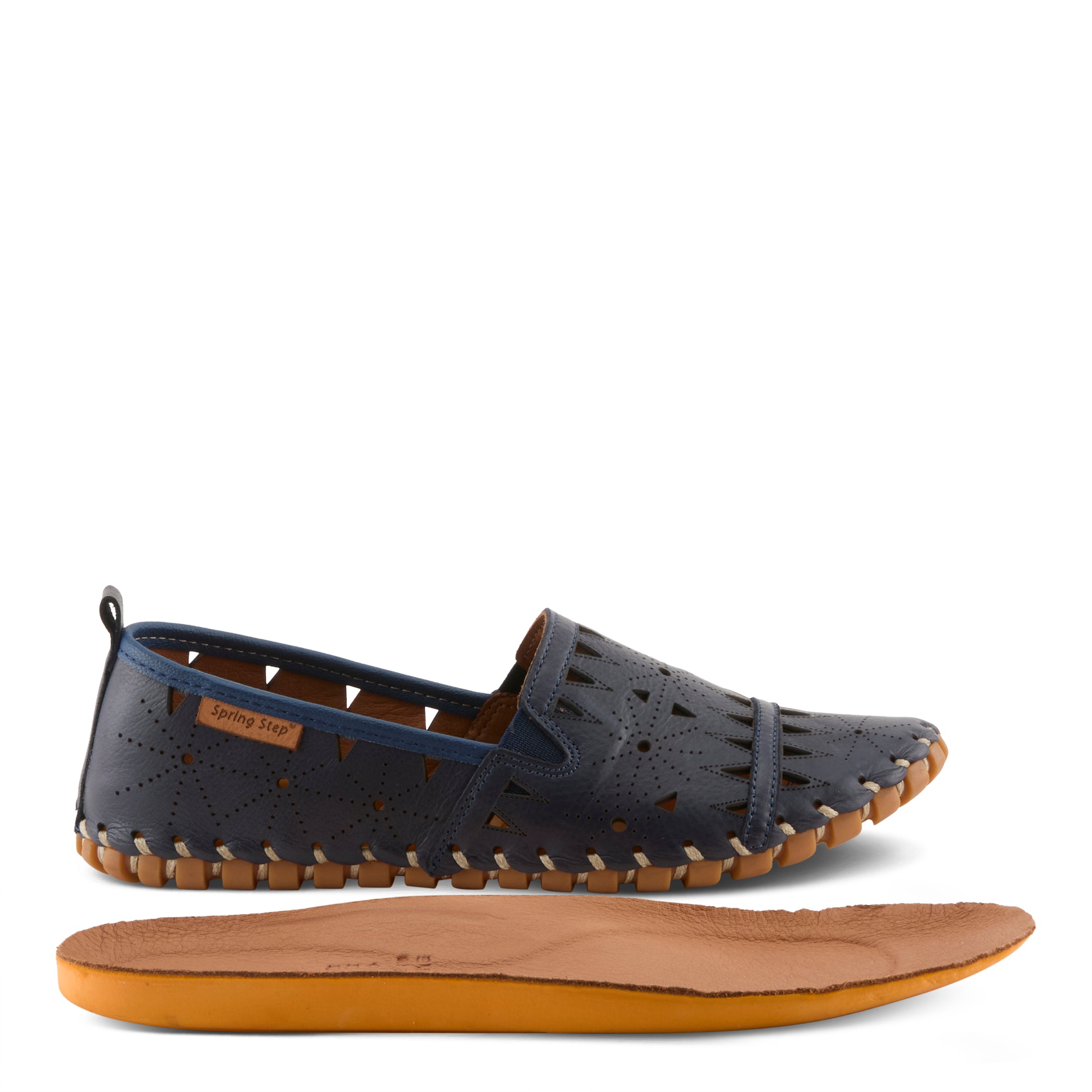 Spring Step SPRING STEP FUSARO LOAFER SHOE loafer in blue with comfortable everyday design