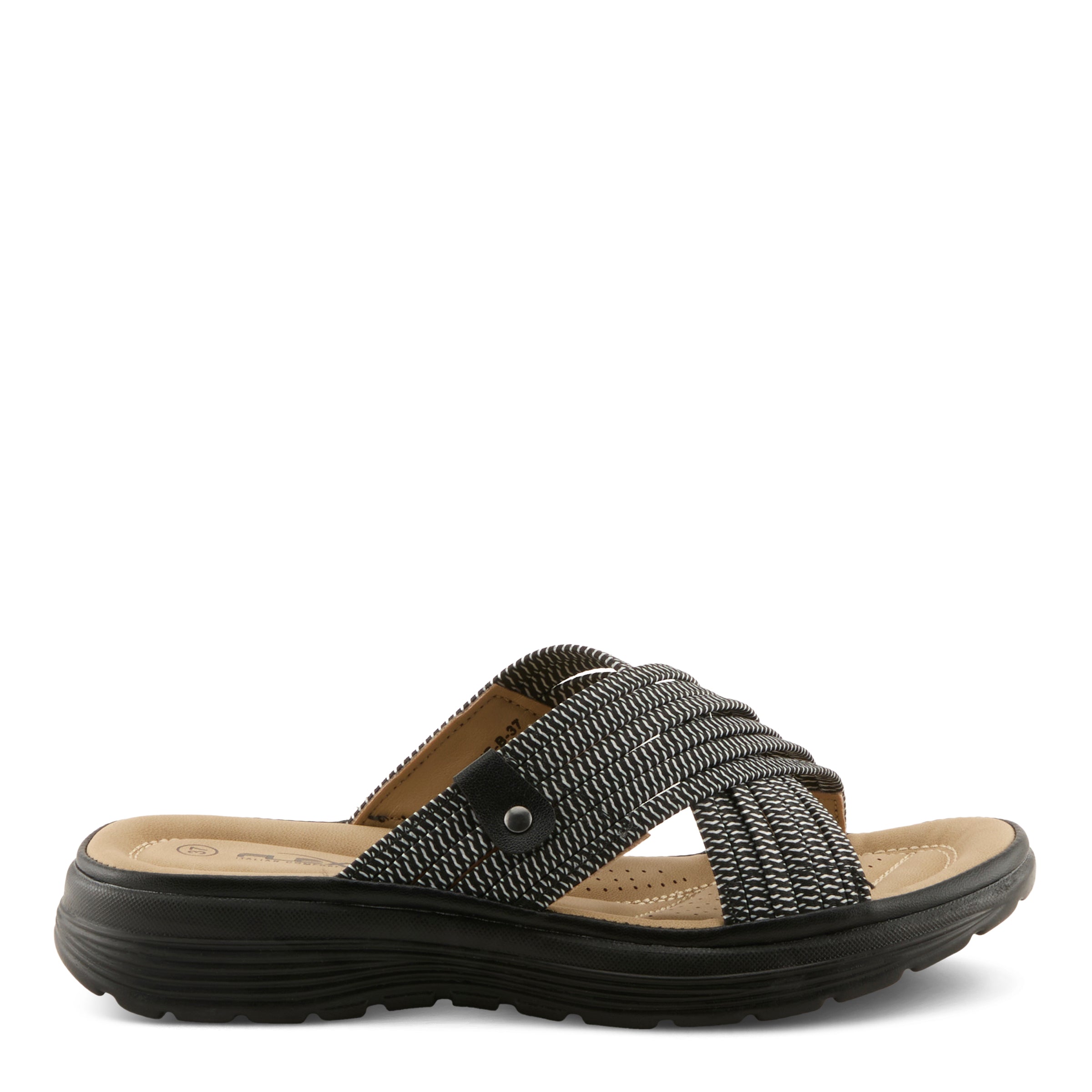 Flexus FLEXUS GASPIE SANDALS sandal in black with flexible sole