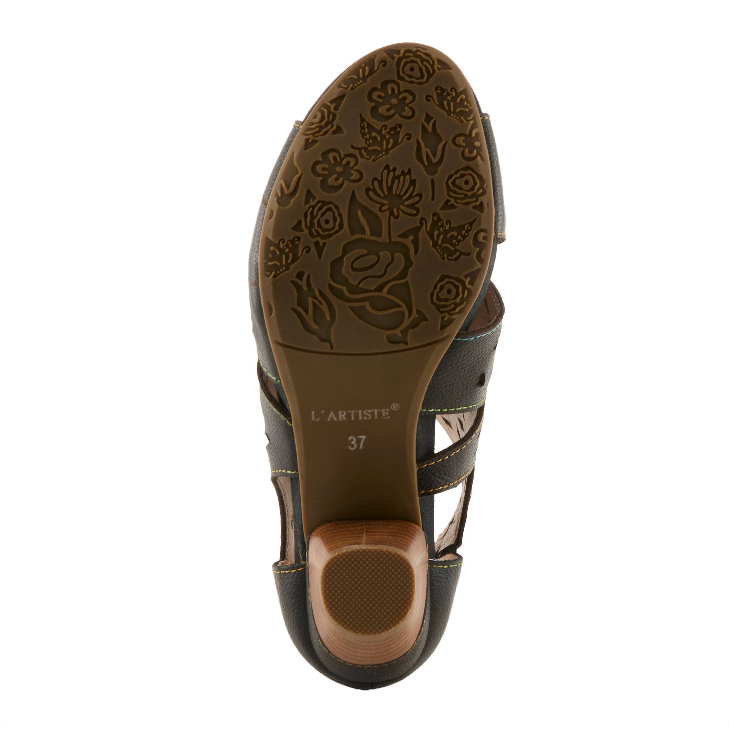L'Artiste L'ARTISTE ICON SANDAL sandal in navy with handcrafted leather design