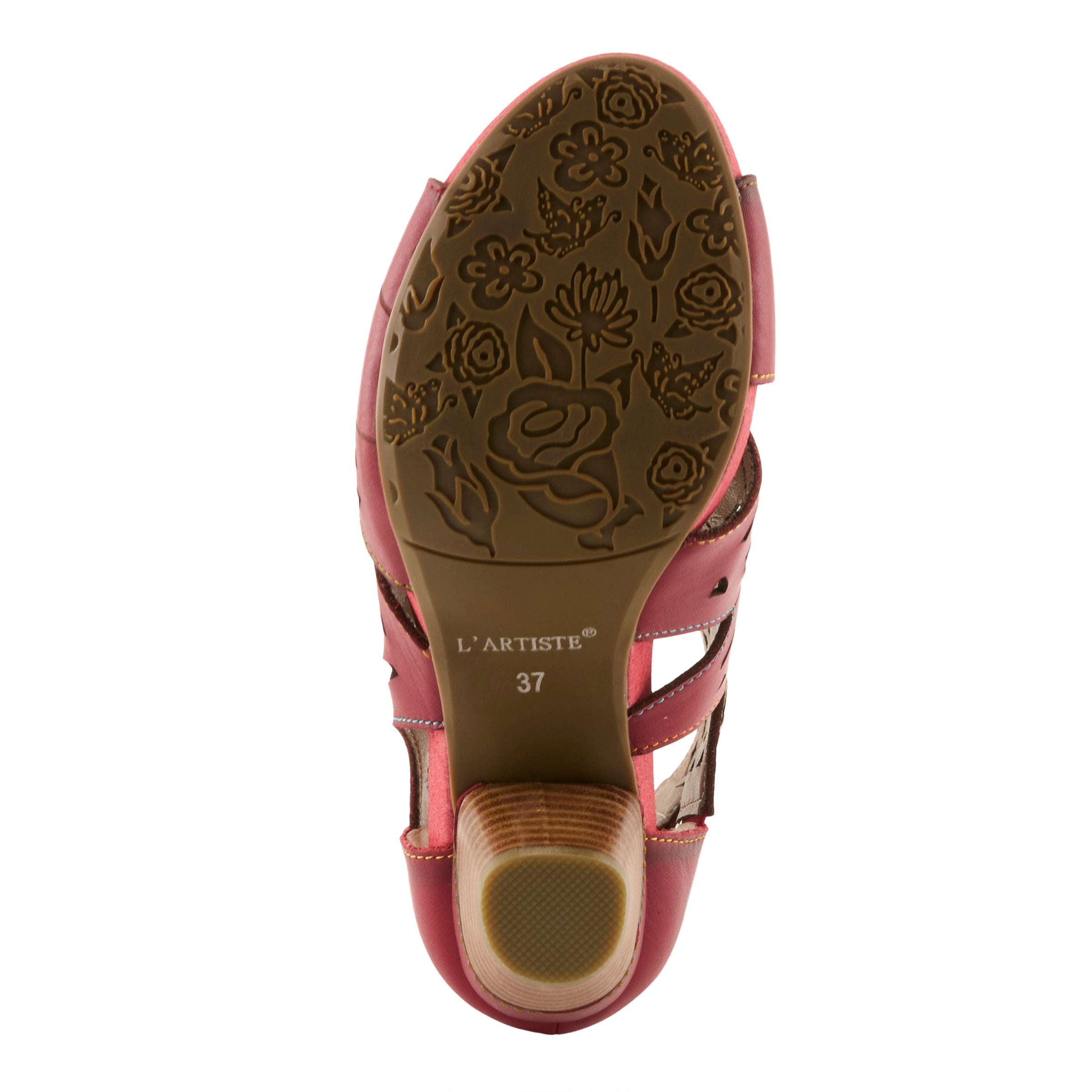 L'Artiste L'ARTISTE ICON SANDAL sandal in turquoise with handcrafted leather design