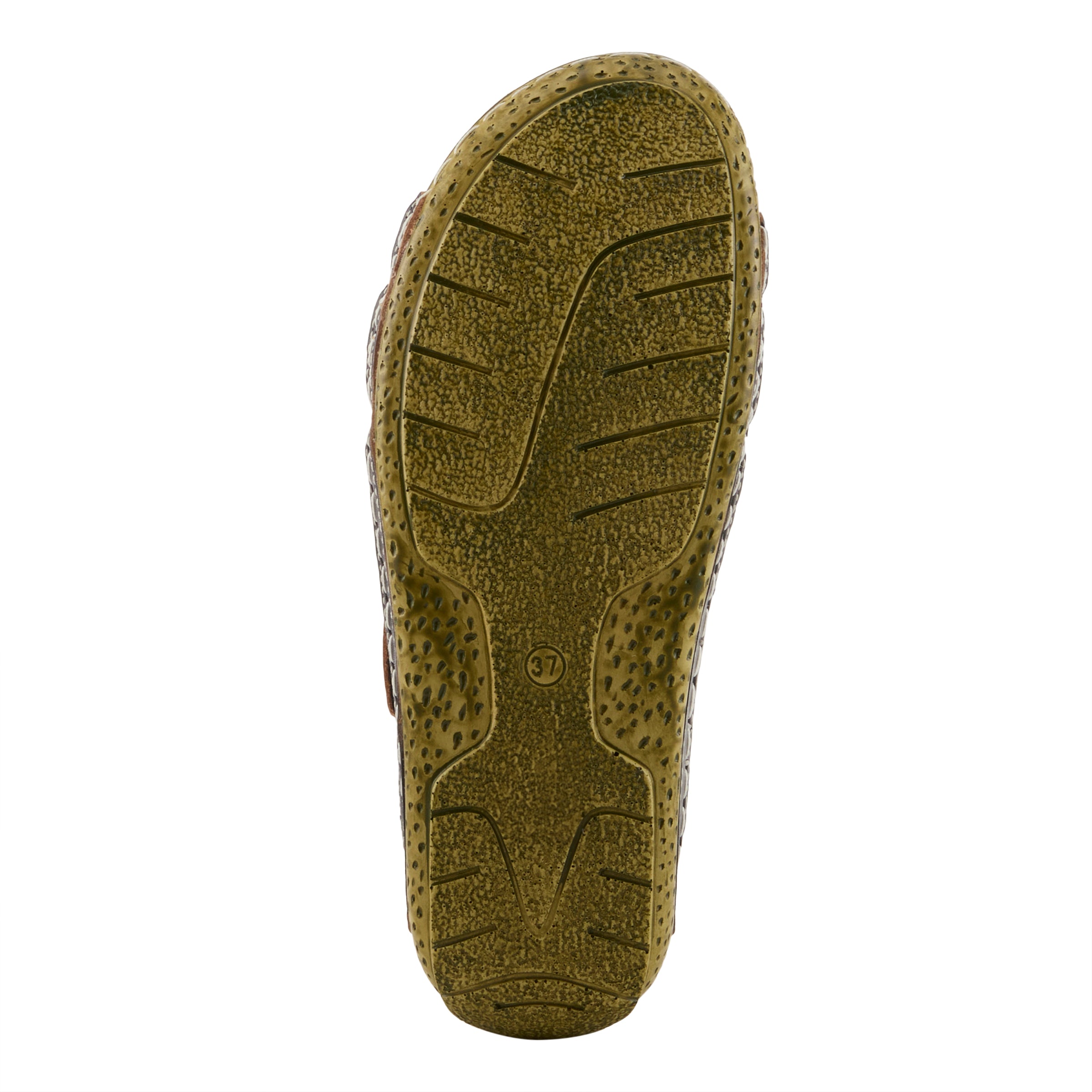 L'Artiste L'ARTISTE LEIGH SLIDE SANDAL sandal in navy multi with handcrafted leather design