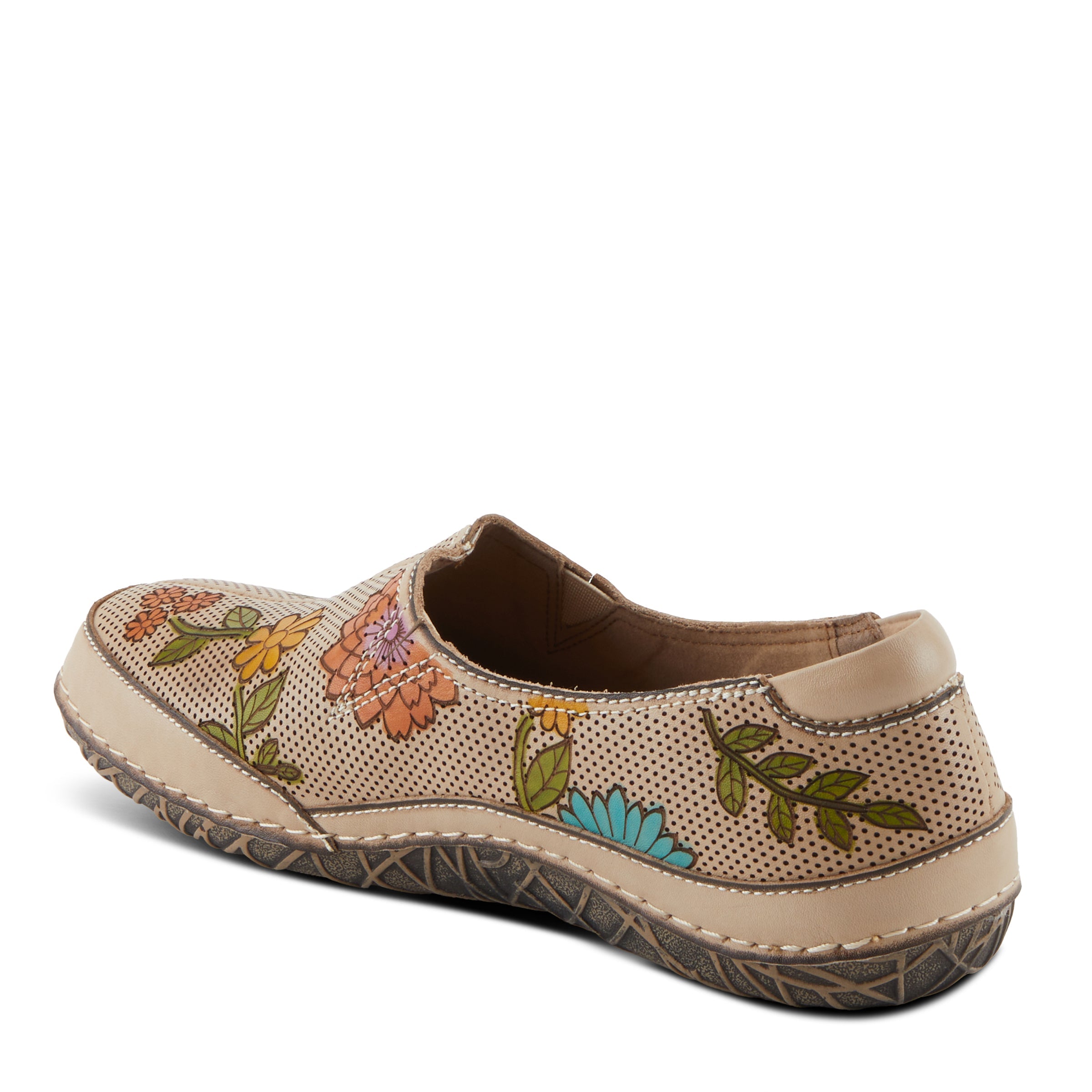L'Artiste L'ARTISTE LIBORA-DELITE SHOES shoe in beige multi with handcrafted leather design