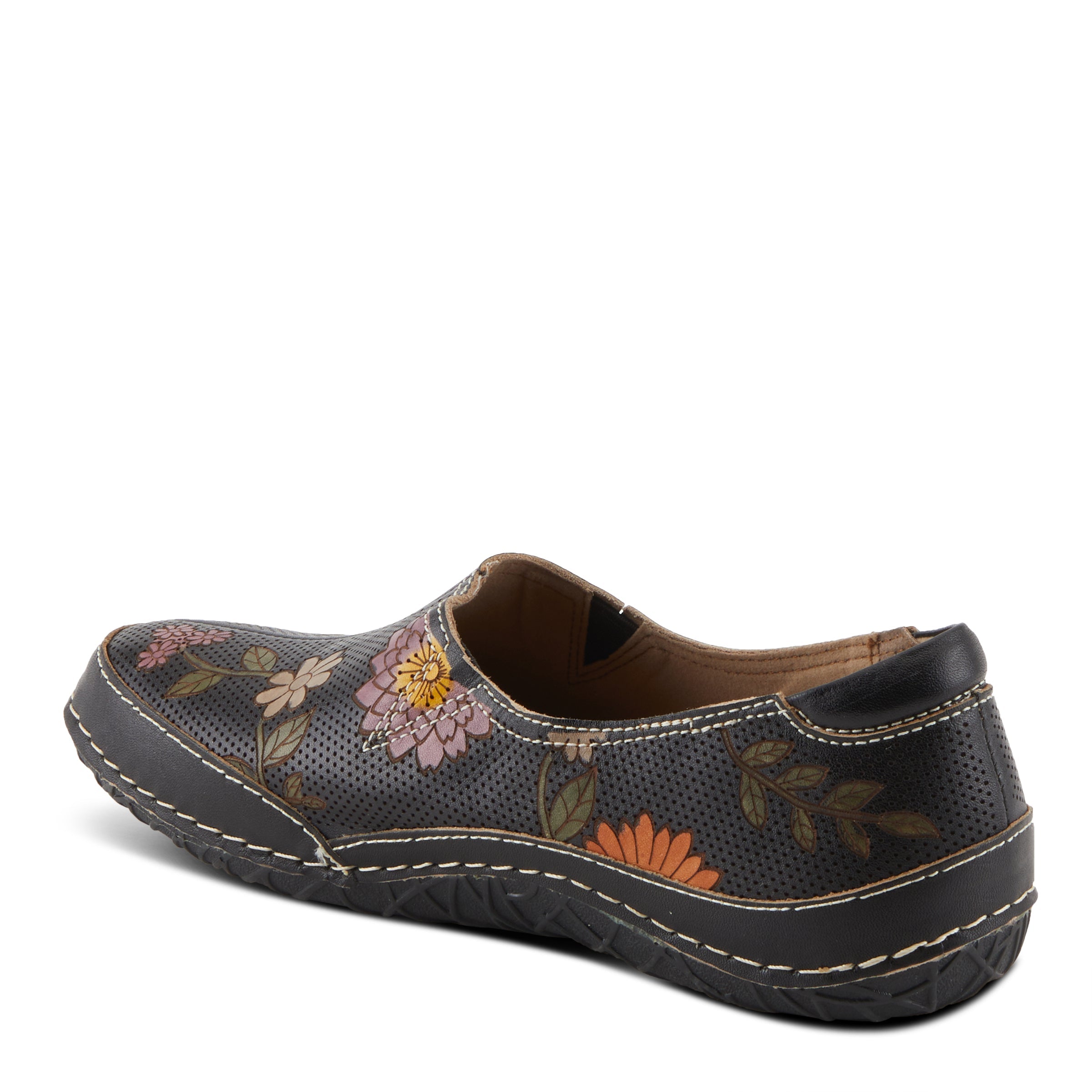 L'Artiste L'ARTISTE LIBORA-DELITE SHOES shoe in black multi with handcrafted leather design
