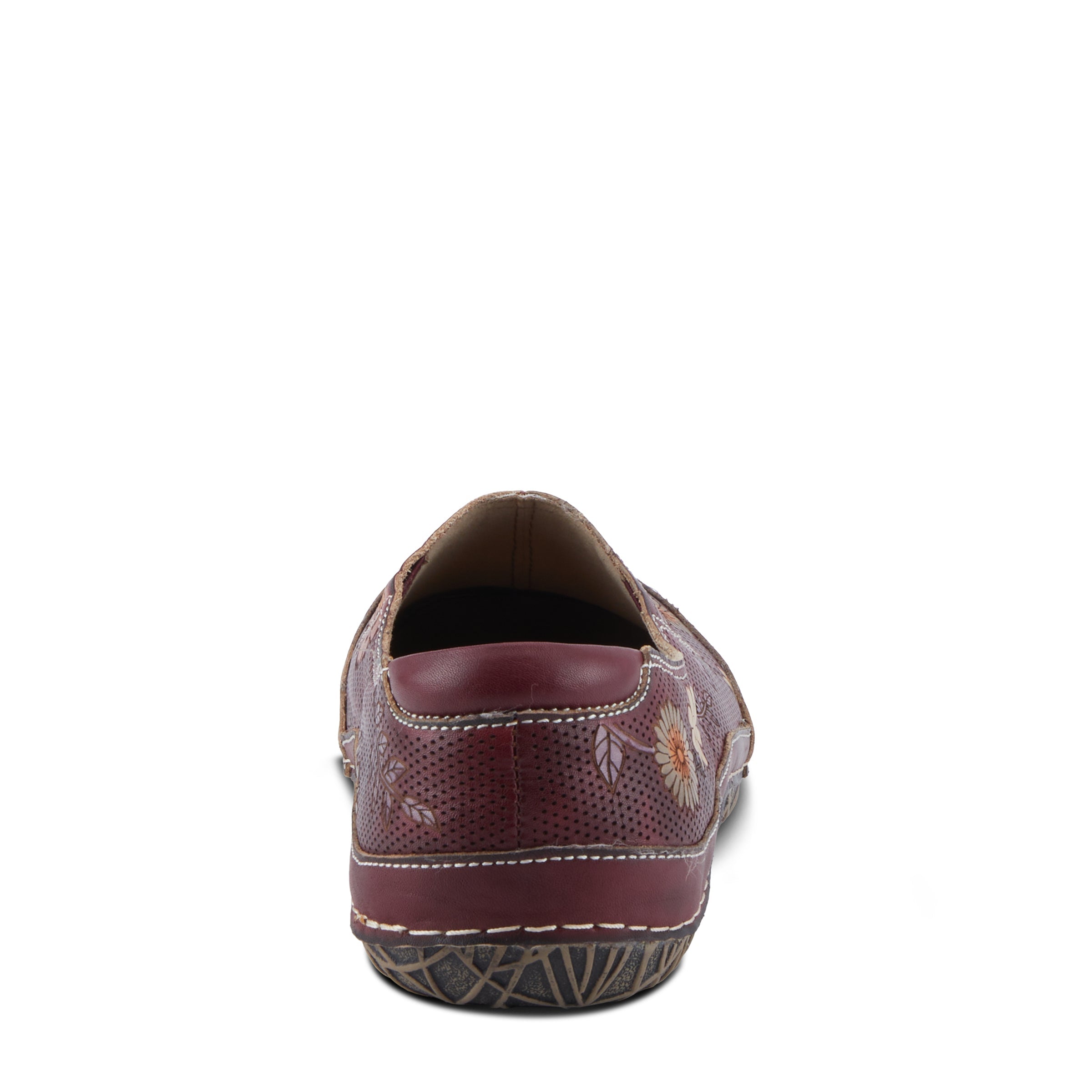 L'Artiste L'ARTISTE LIBORA-DELITE SHOES shoe in bordeaux multi with handcrafted leather design