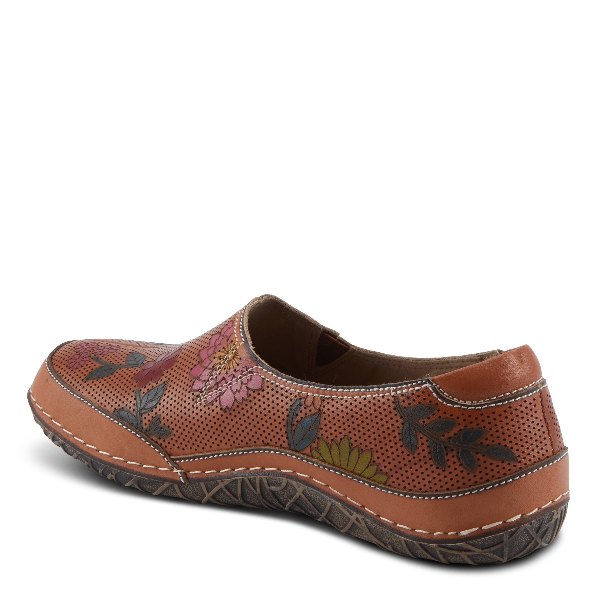 L'Artiste L'ARTISTE LIBORA-DELITE SHOES shoe in camel multi with handcrafted leather design