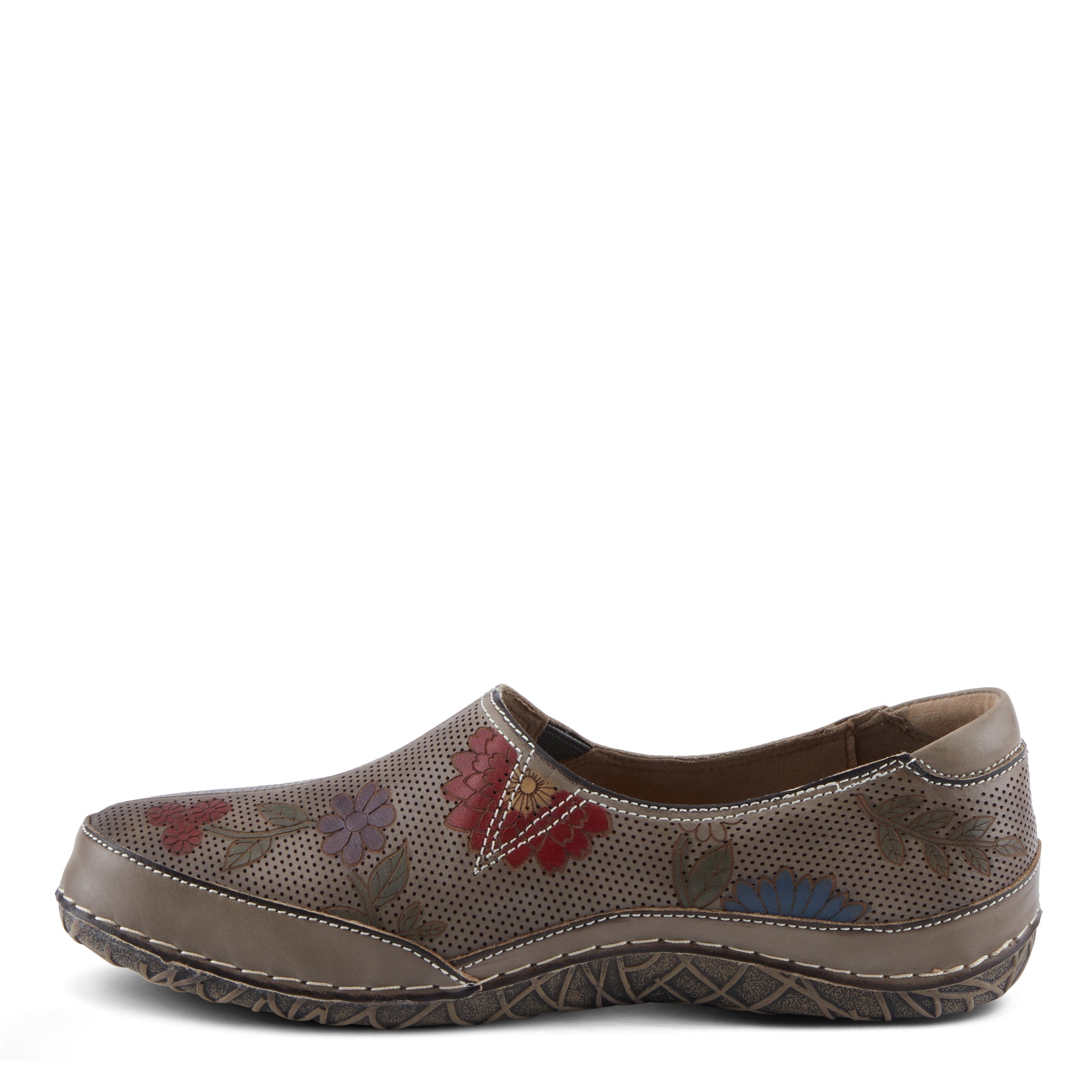 L'Artiste L'ARTISTE LIBORA-DELITE SHOES shoe in camel multi with handcrafted leather design