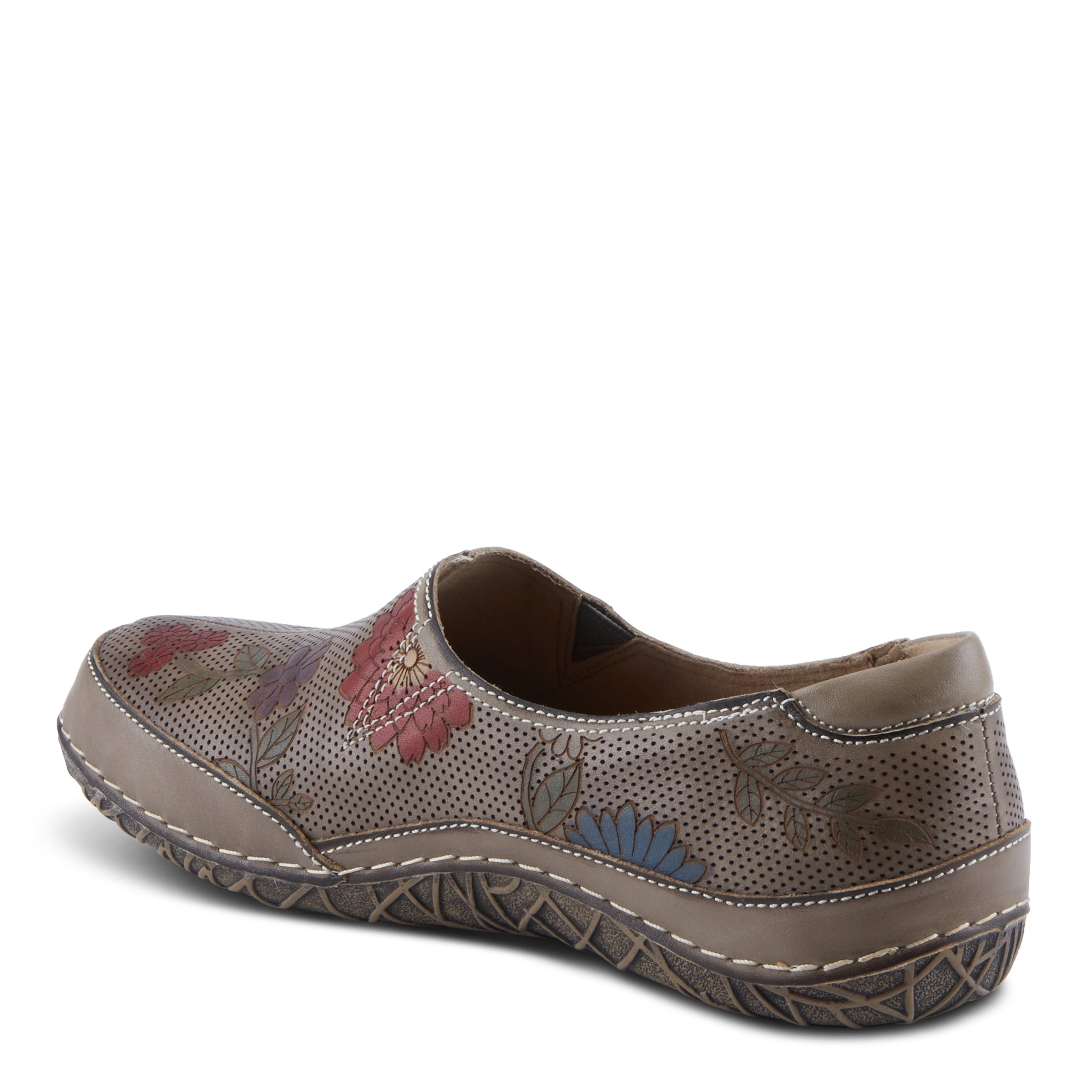 L'Artiste L'ARTISTE LIBORA-DELITE SHOES shoe in grey multi with handcrafted leather design