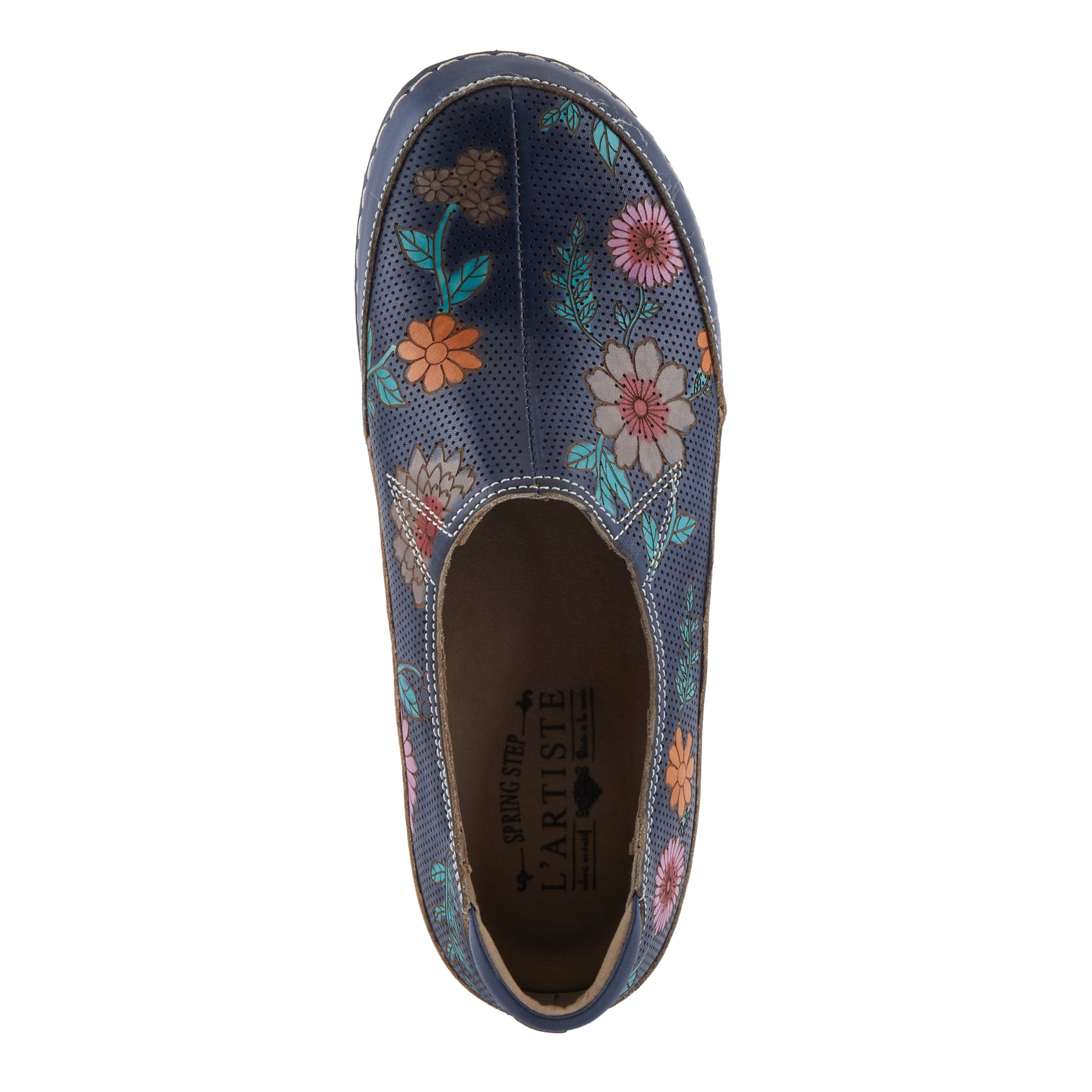L'Artiste L'ARTISTE LIBORA-DELITE SHOES shoe in grey multi with handcrafted leather design