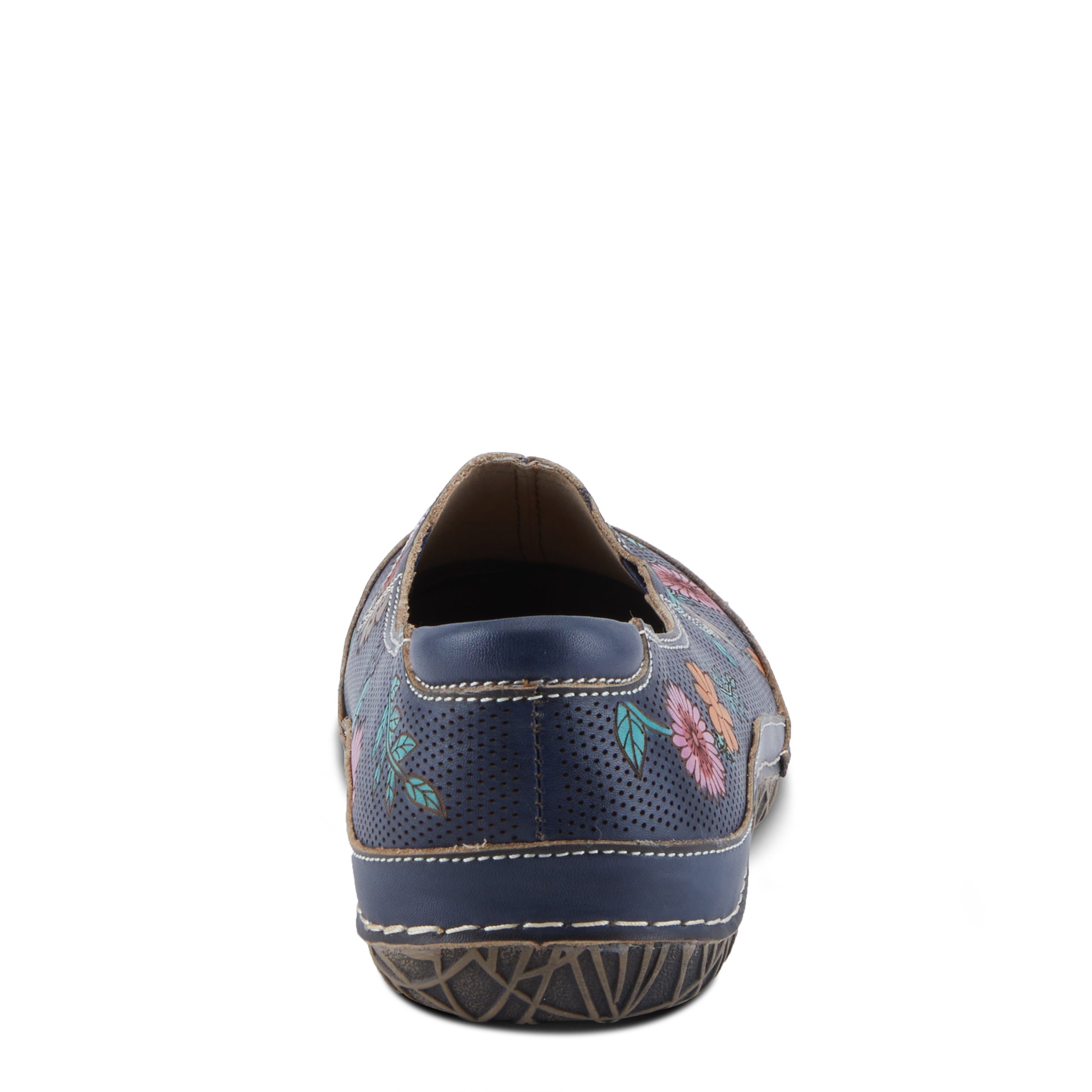 L'Artiste L'ARTISTE LIBORA-DELITE SHOES shoe in navy multi with handcrafted leather design
