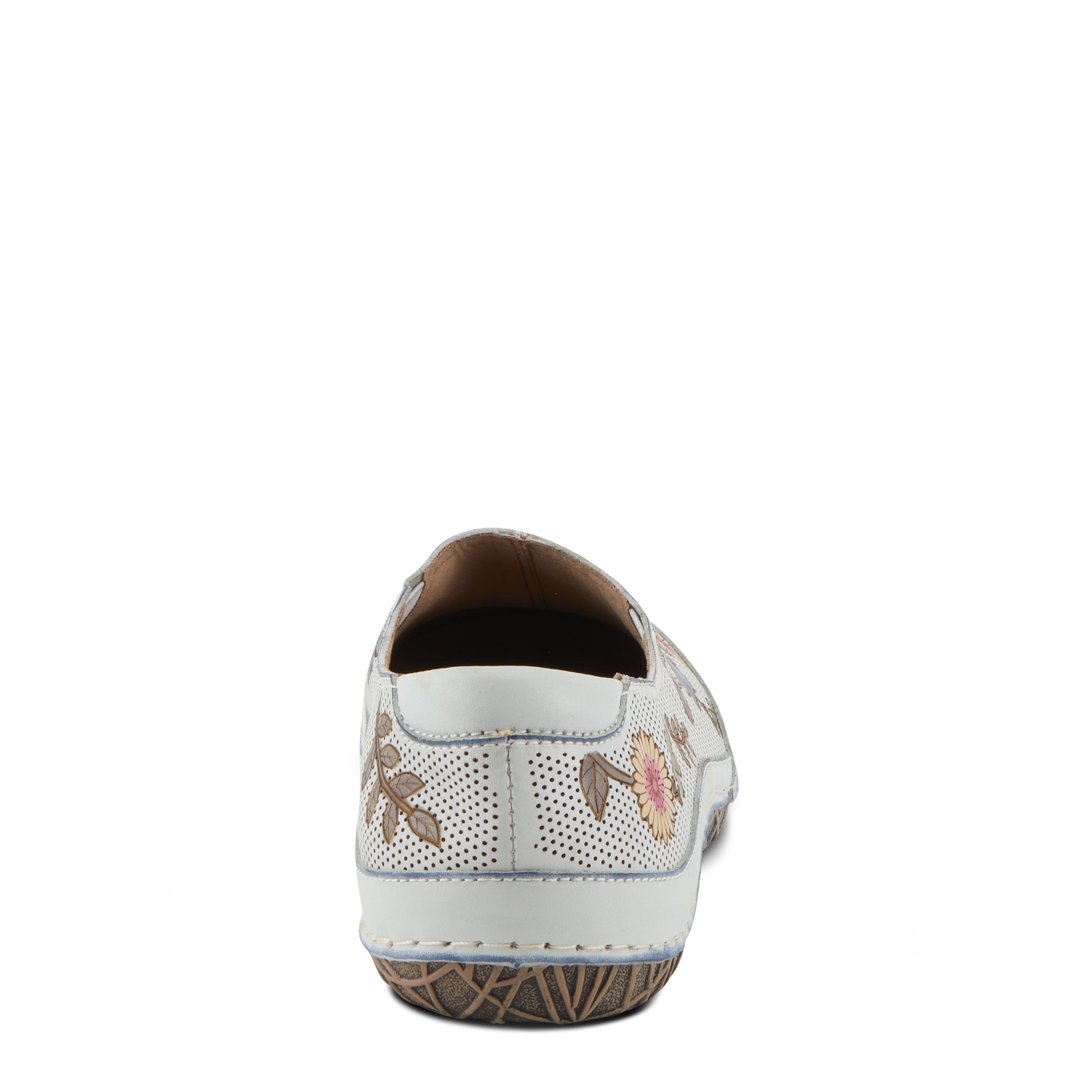 L'Artiste L'ARTISTE LIBORA-DELITE SHOES shoe in off white multi with handcrafted leather design