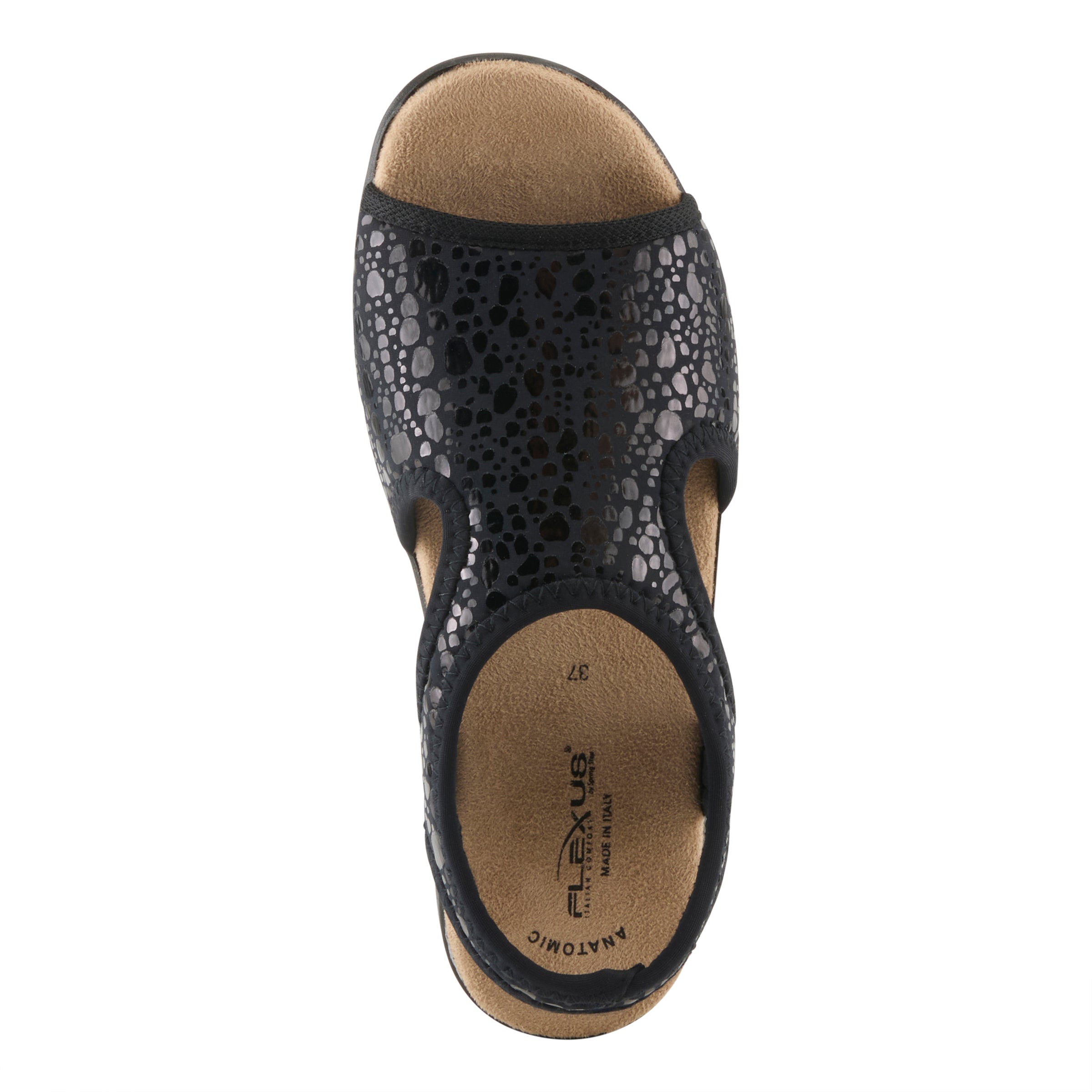 Flexus Flexus NYAMAN-CRACKLE Sandals sandal in silver with flexible sole