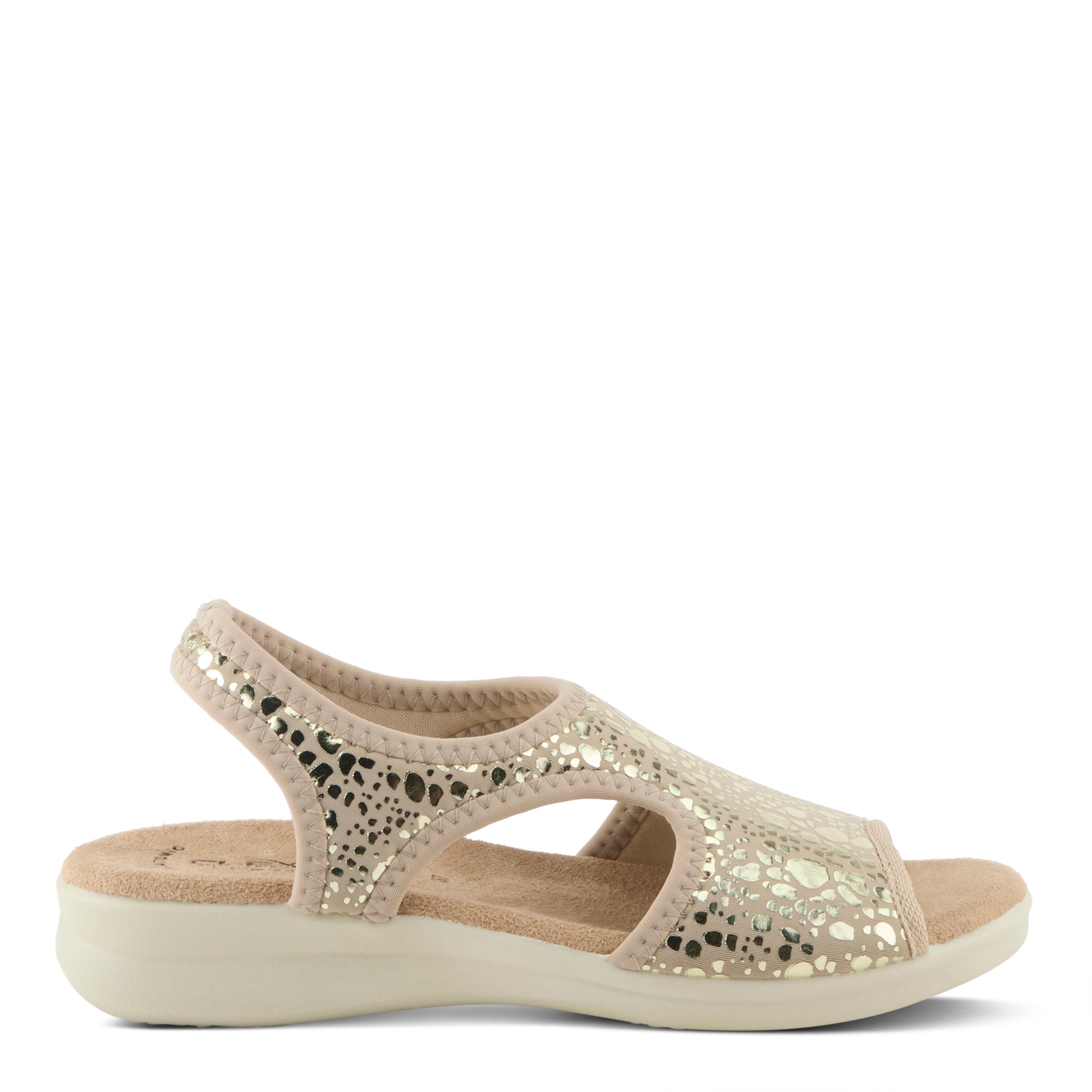 Flexus Flexus NYAMAN-CRACKLE Sandals sandal in gold with flexible sole