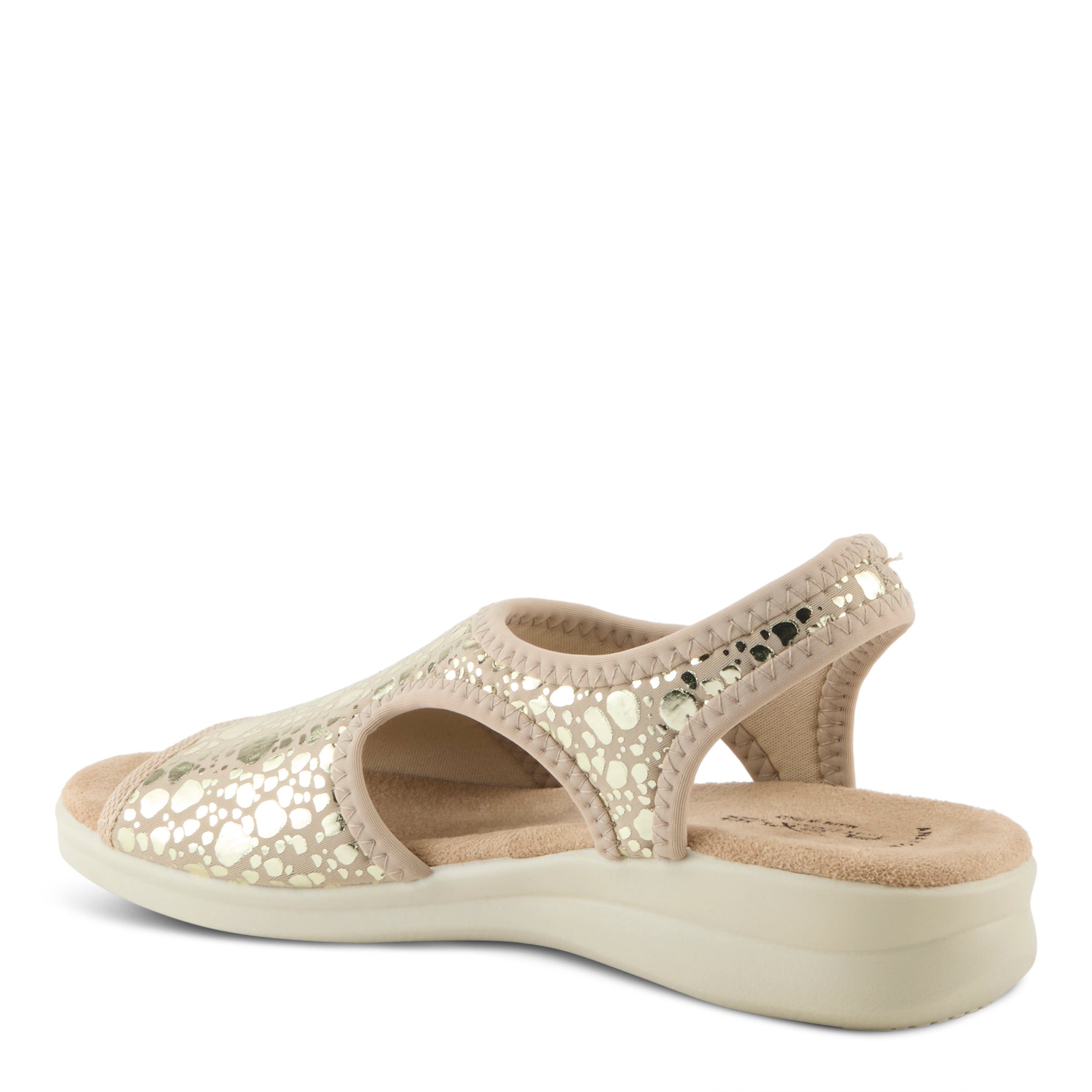 Flexus Flexus NYAMAN-CRACKLE Sandals sandal in gold with flexible sole