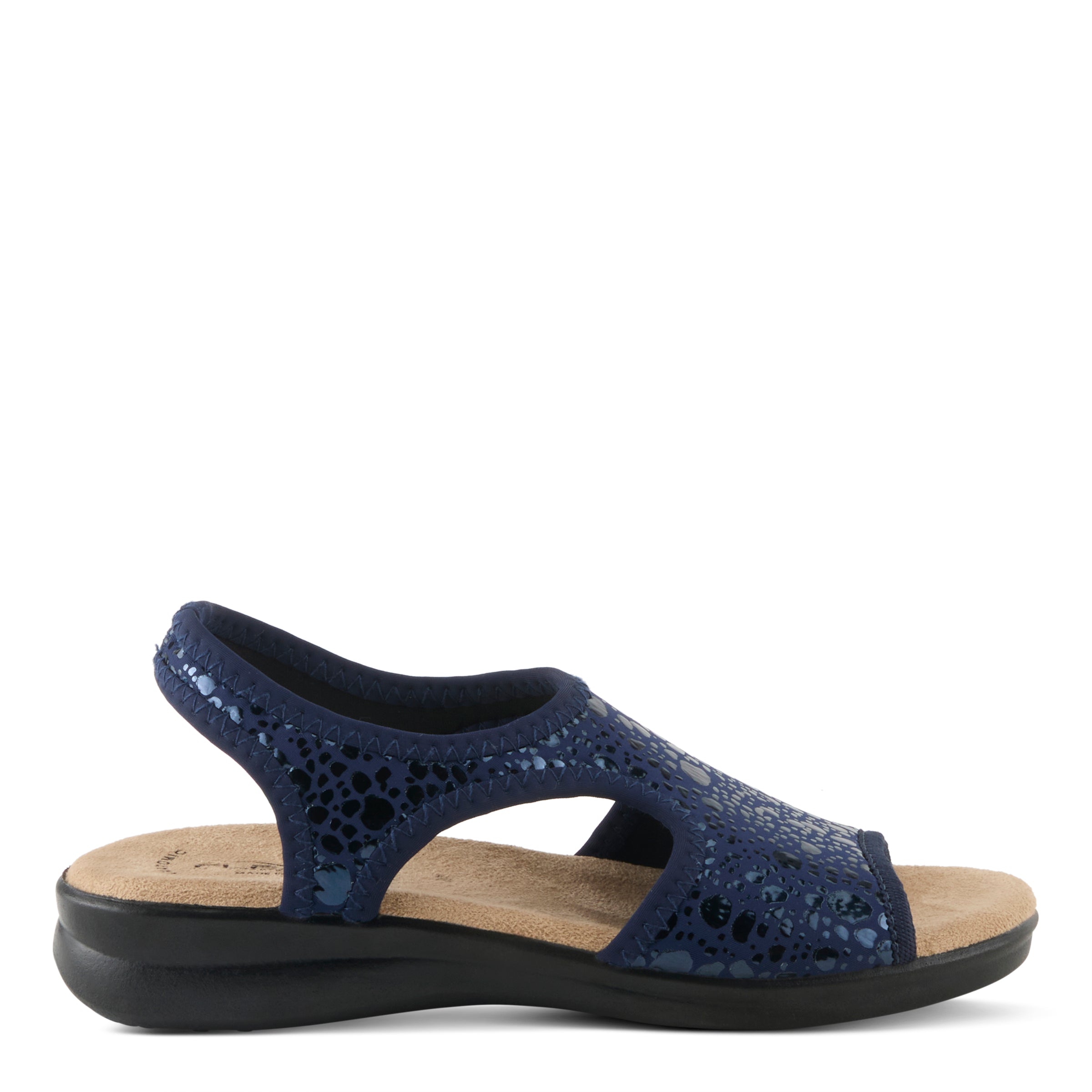 Flexus Flexus NYAMAN-CRACKLE Sandals sandal in navy with flexible sole