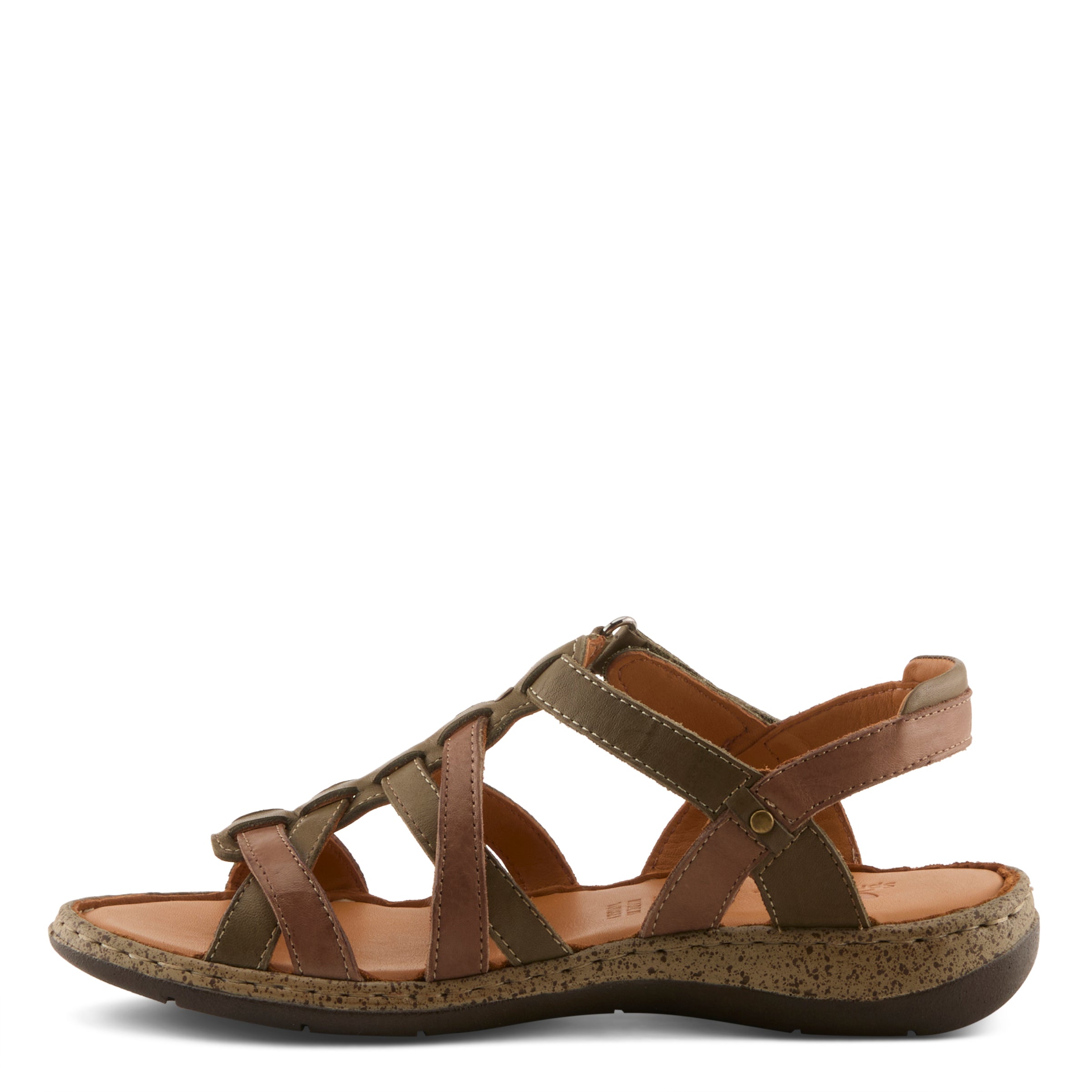 Spring Step SPRING STEP NYXELLE SANDALS sandal in olive multi with comfortable everyday design