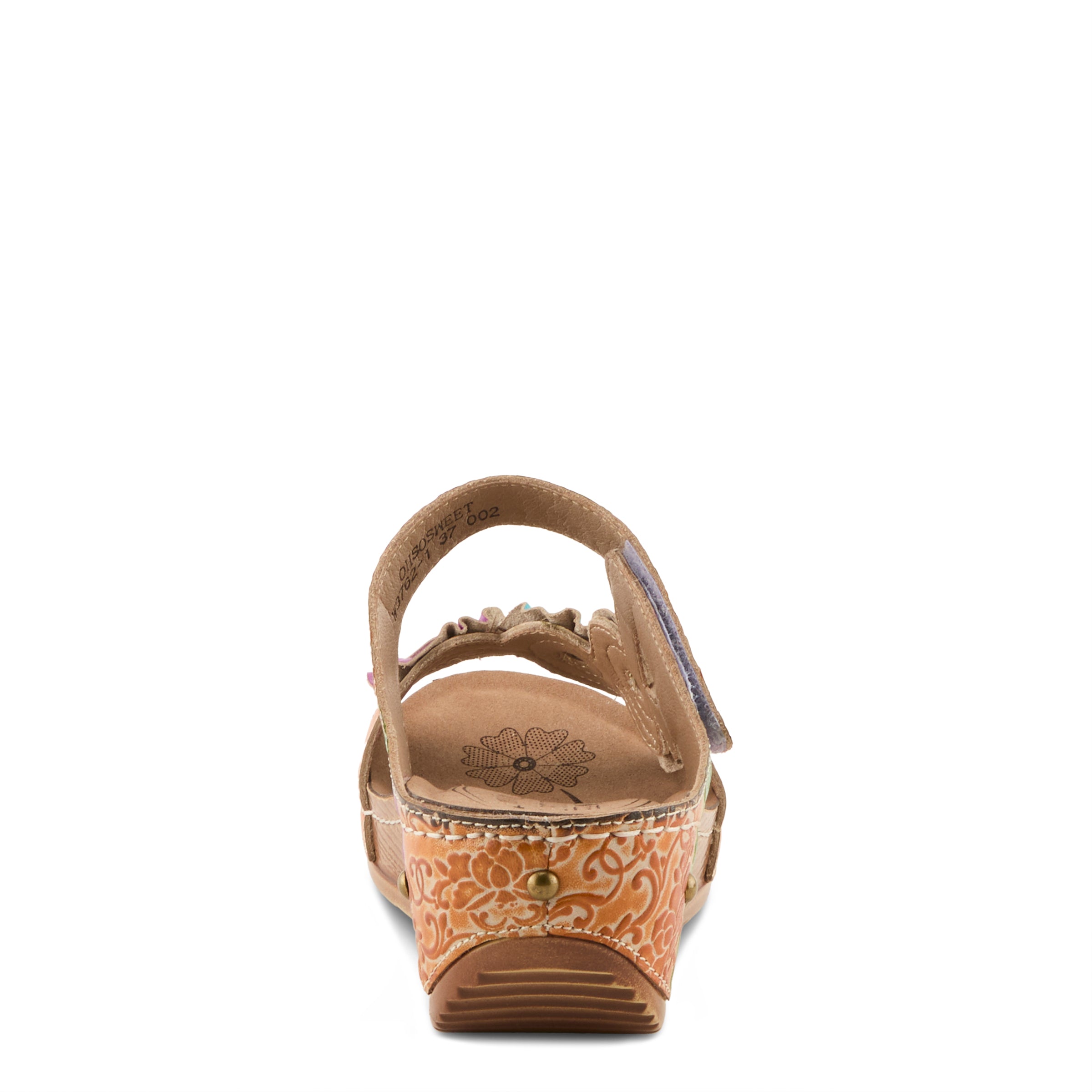 L'Artiste L'ARTISTE OHSOSWEET SANDALS sandal in mango multi with handcrafted leather design