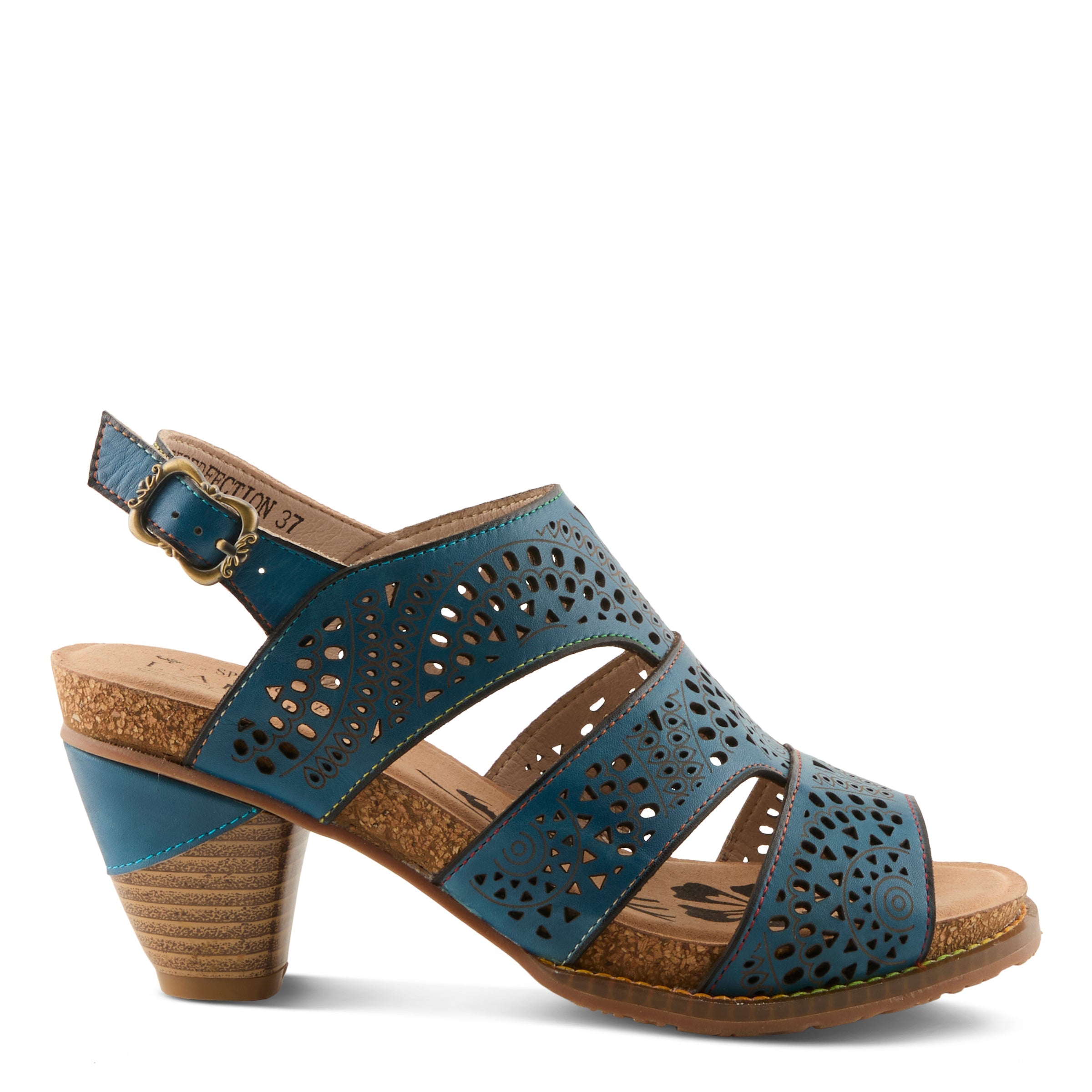 L'Artiste L'ARTISTE PERFDFECTION SANDALS sandal in light tan with handcrafted leather design