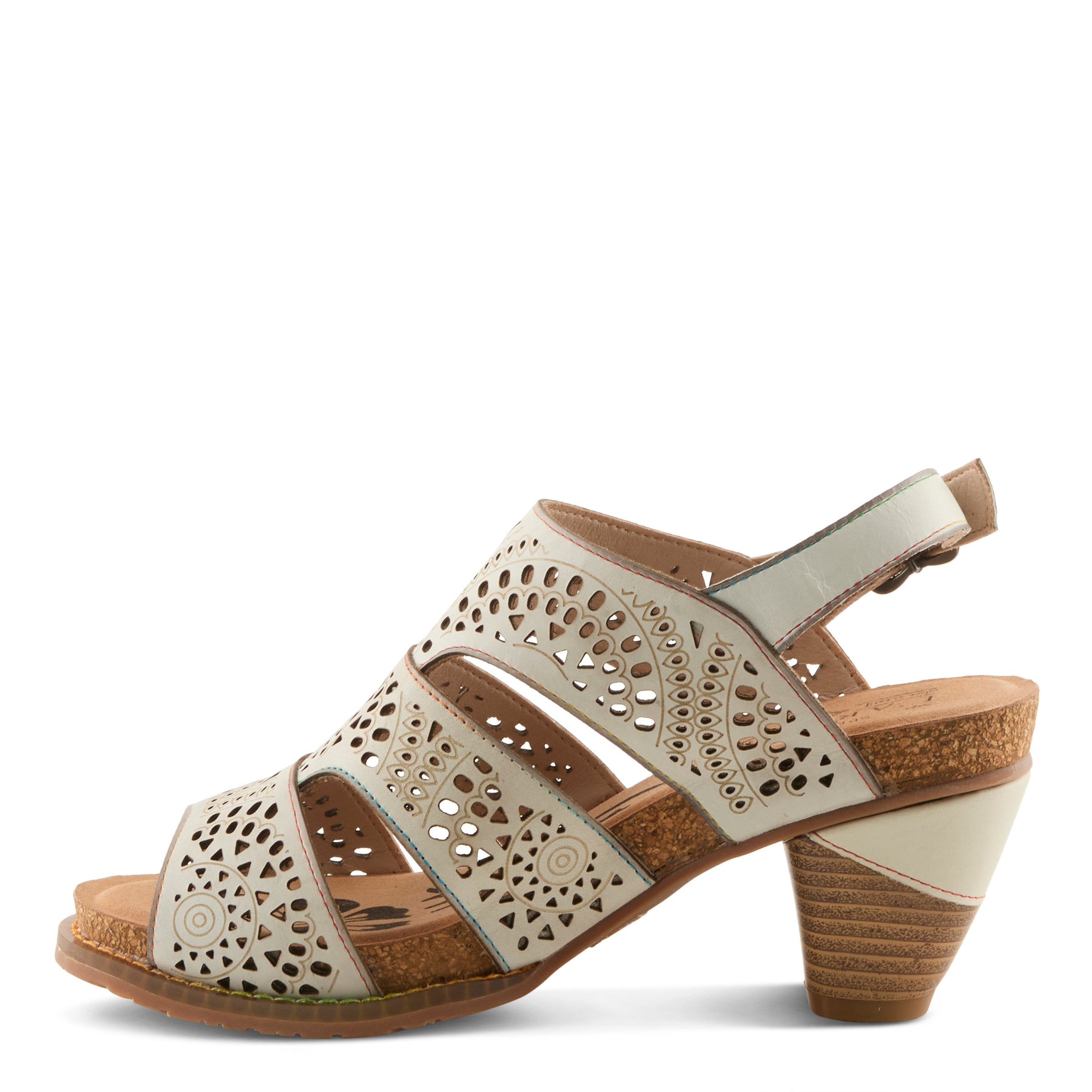 L'Artiste L'ARTISTE PERFDFECTION SANDALS sandal in blue with handcrafted leather design