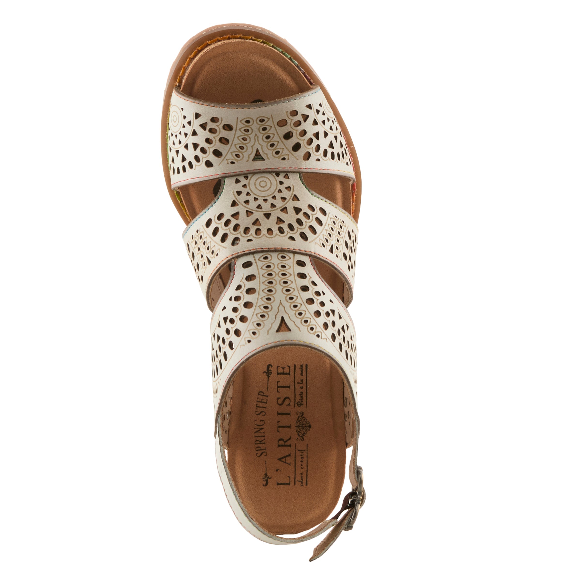 L'Artiste L'ARTISTE PERFDFECTION SANDALS sandal in blue with handcrafted leather design