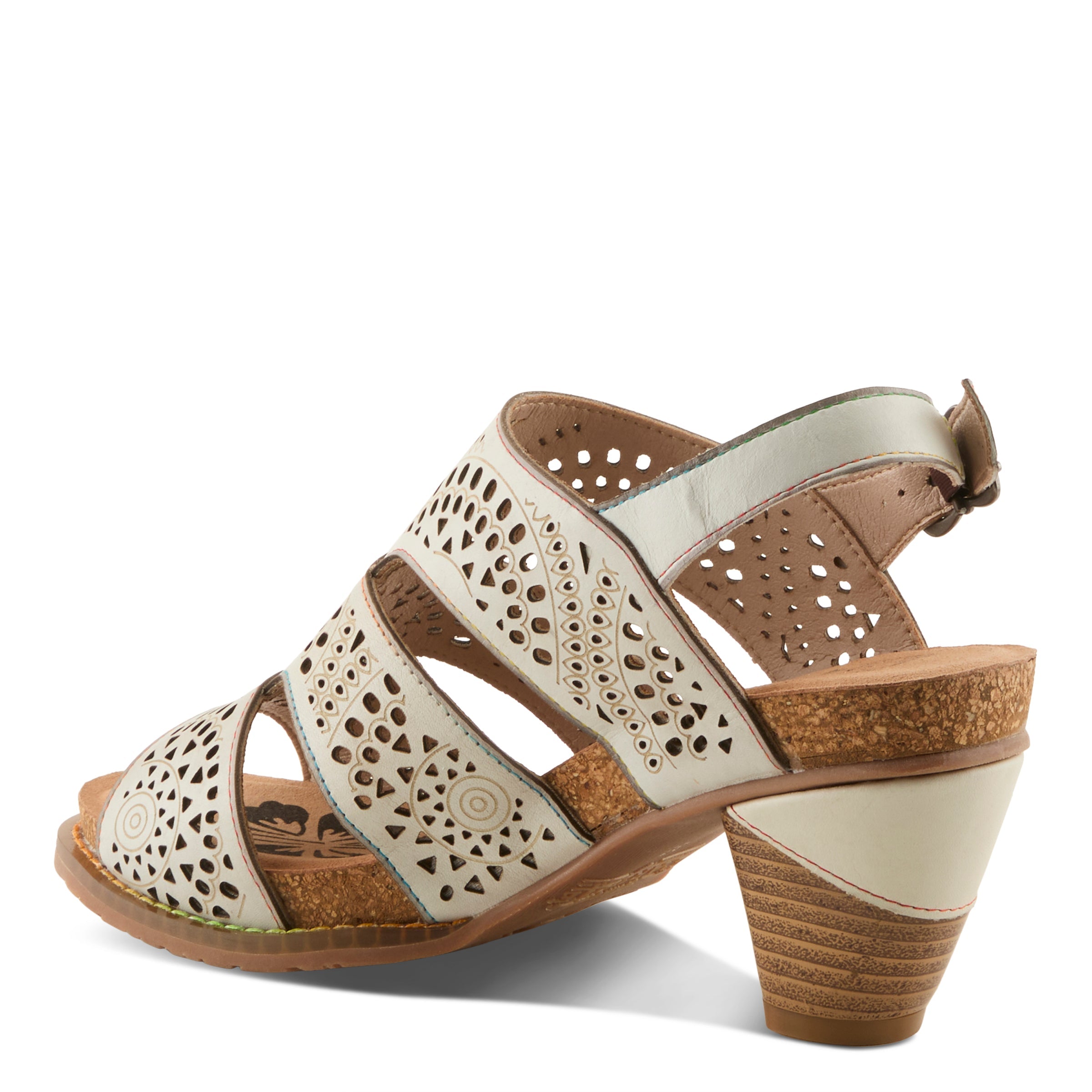L'Artiste L'ARTISTE PERFDFECTION SANDALS sandal in blue with handcrafted leather design