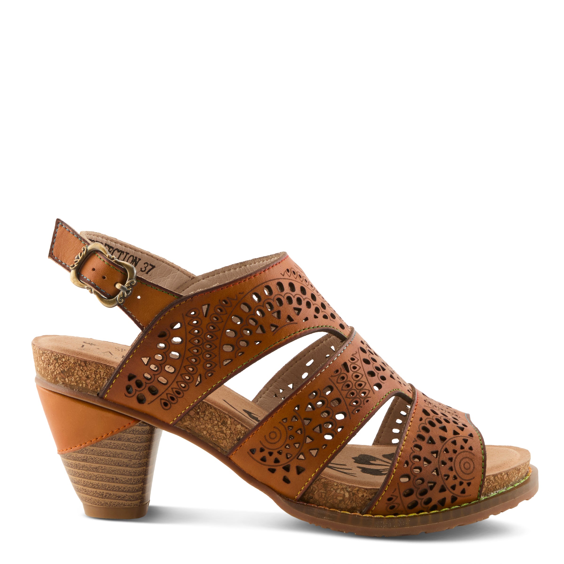 L'Artiste L'ARTISTE PERFDFECTION SANDALS sandal in bone with handcrafted leather design