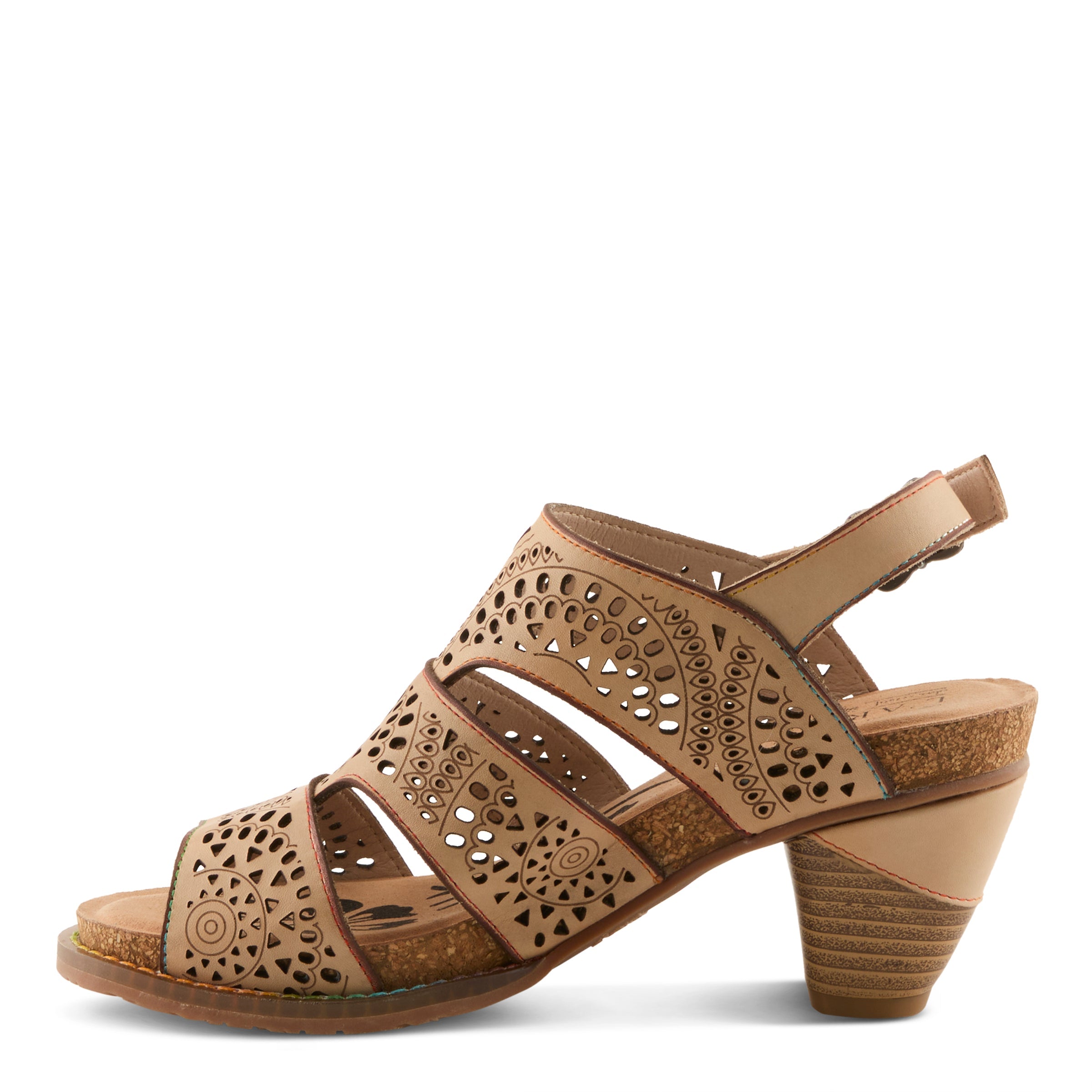L'Artiste L'ARTISTE PERFDFECTION SANDALS sandal in bone with handcrafted leather design