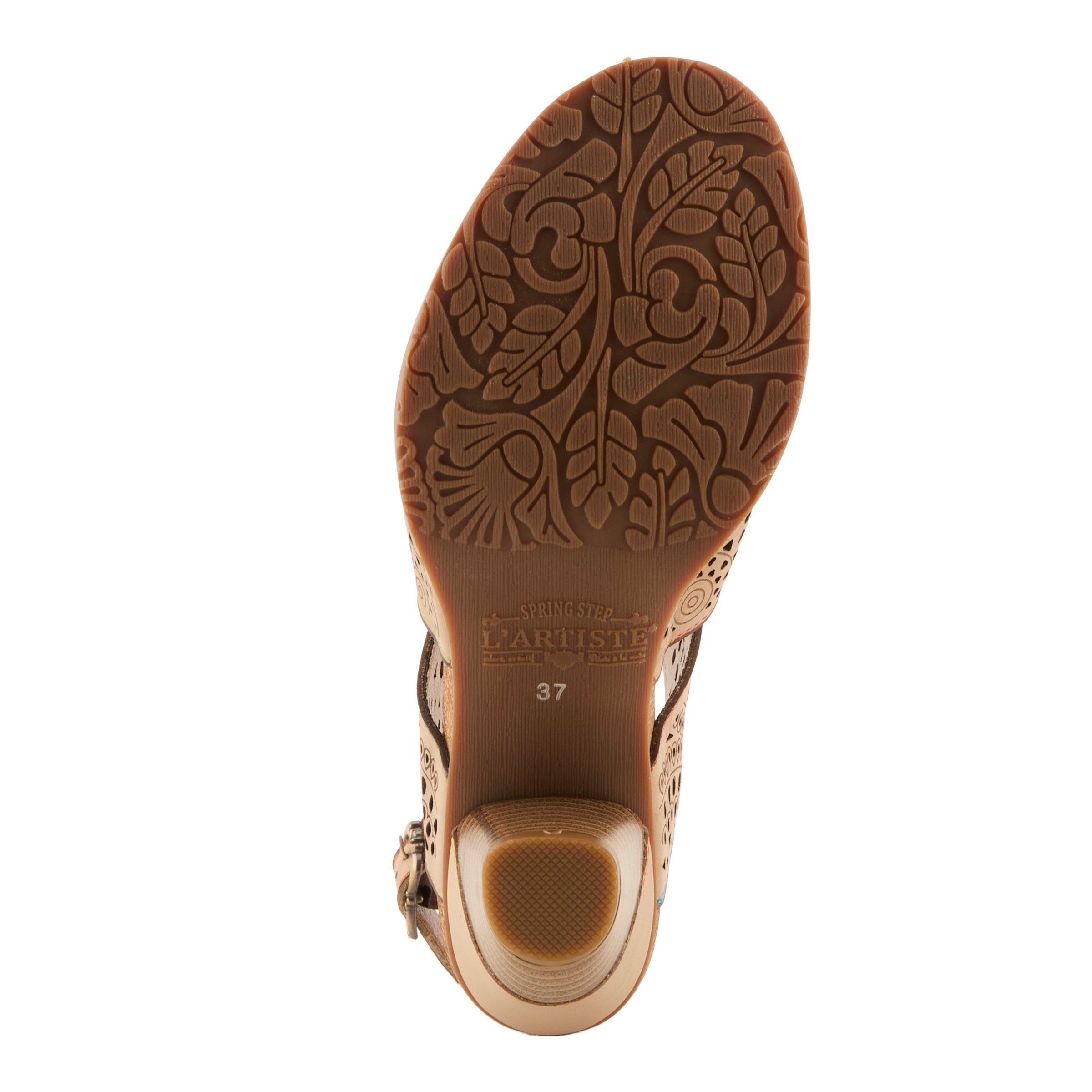 L'Artiste L'ARTISTE PERFDFECTION SANDALS sandal in camel with handcrafted leather design