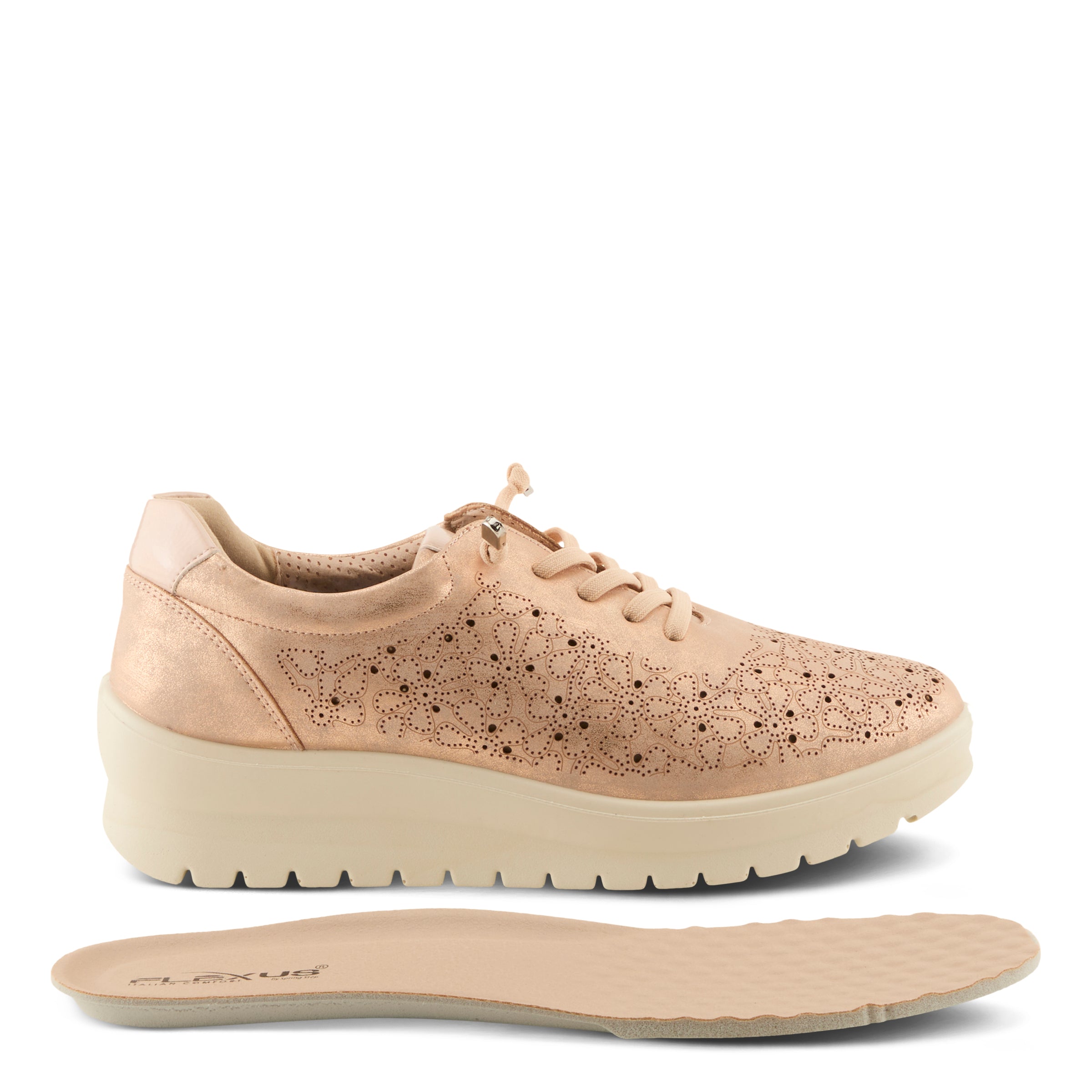 Flexus FLEXUS RAYFIELD SNEAKERS sneaker in rose gold with flexible sole