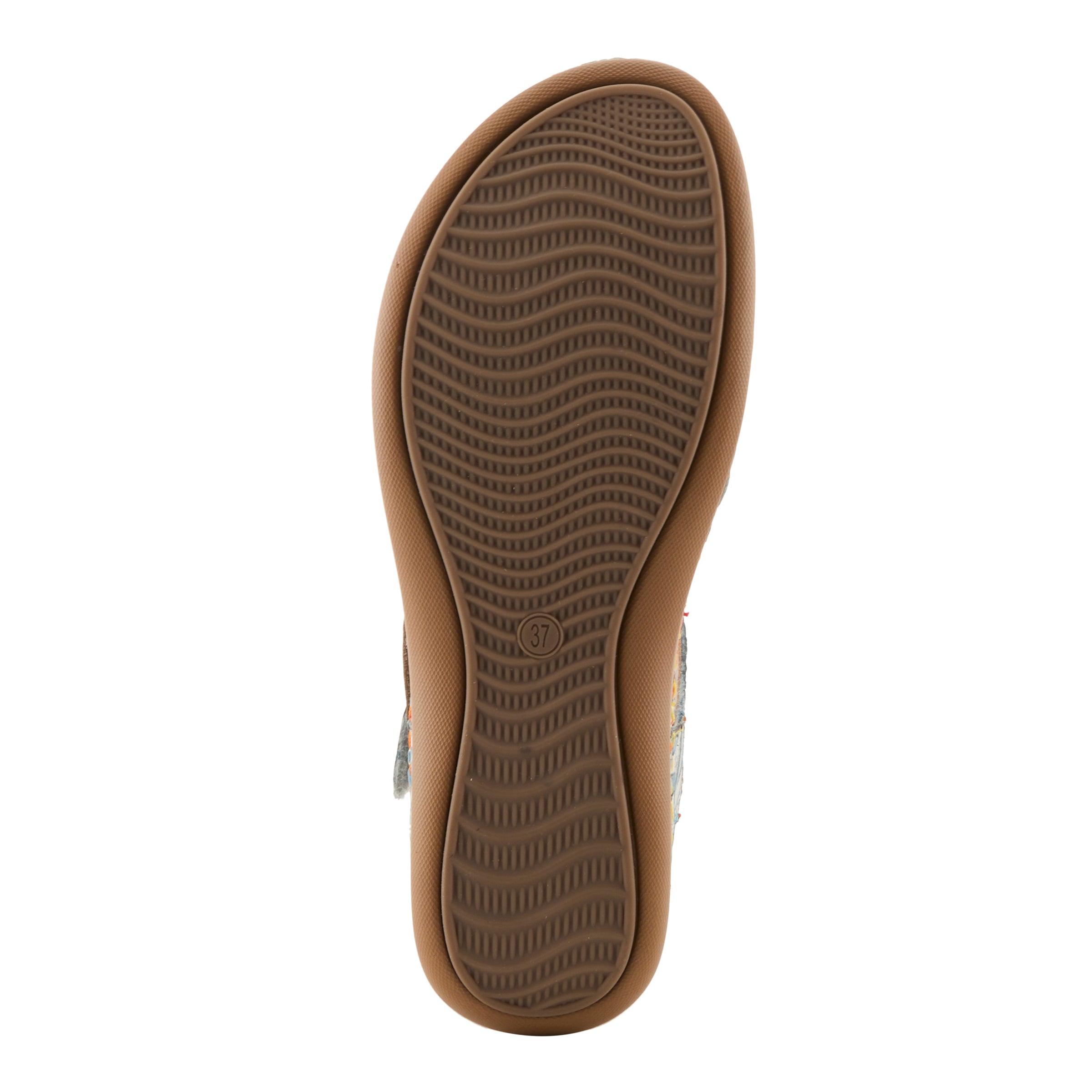 L'Artiste L'ARTISTE SCRIPT SANDALS sandal in tan multi with handcrafted leather design