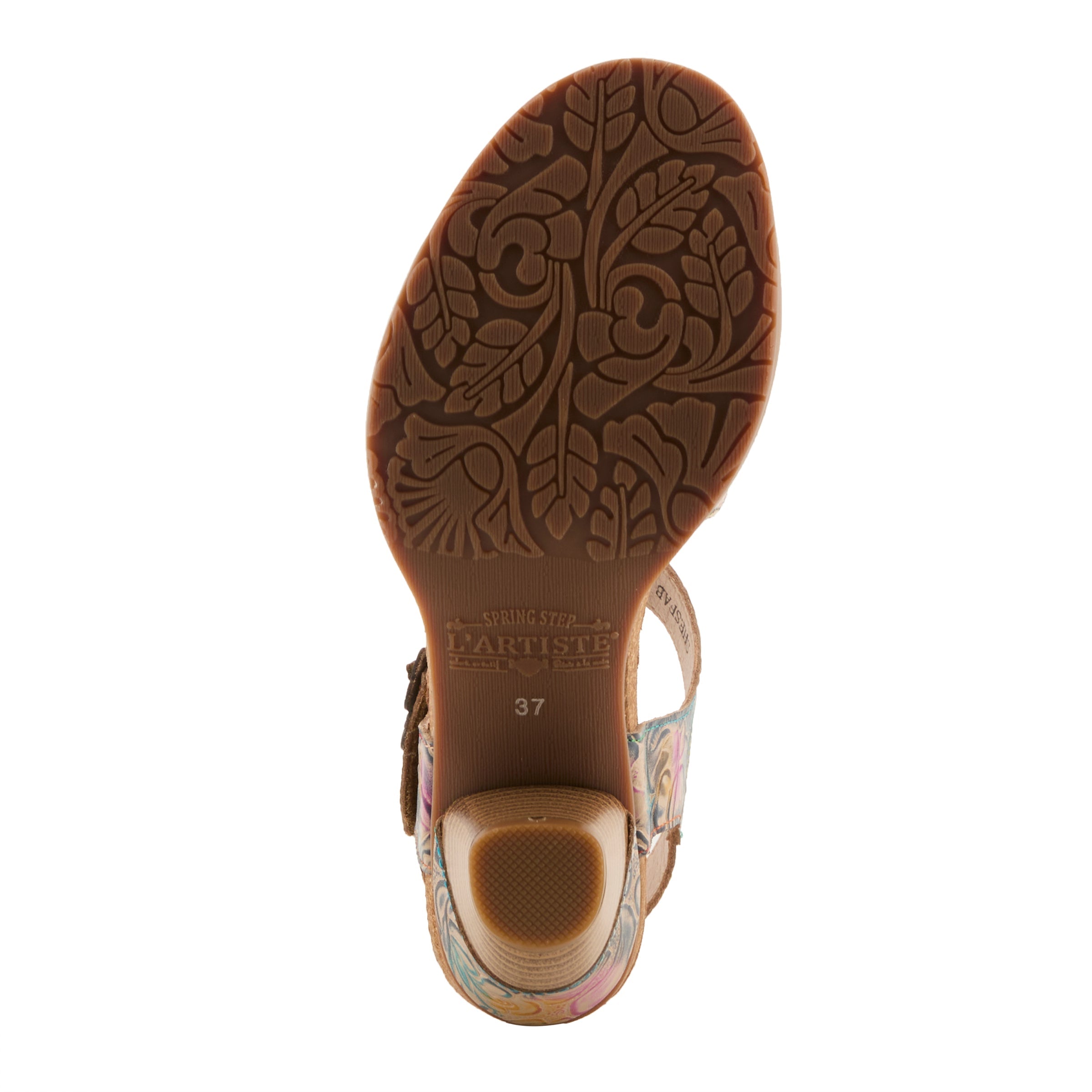 L'Artiste L'ARTISTE SHESFAB SANDALS sandal in navy multi with handcrafted leather design