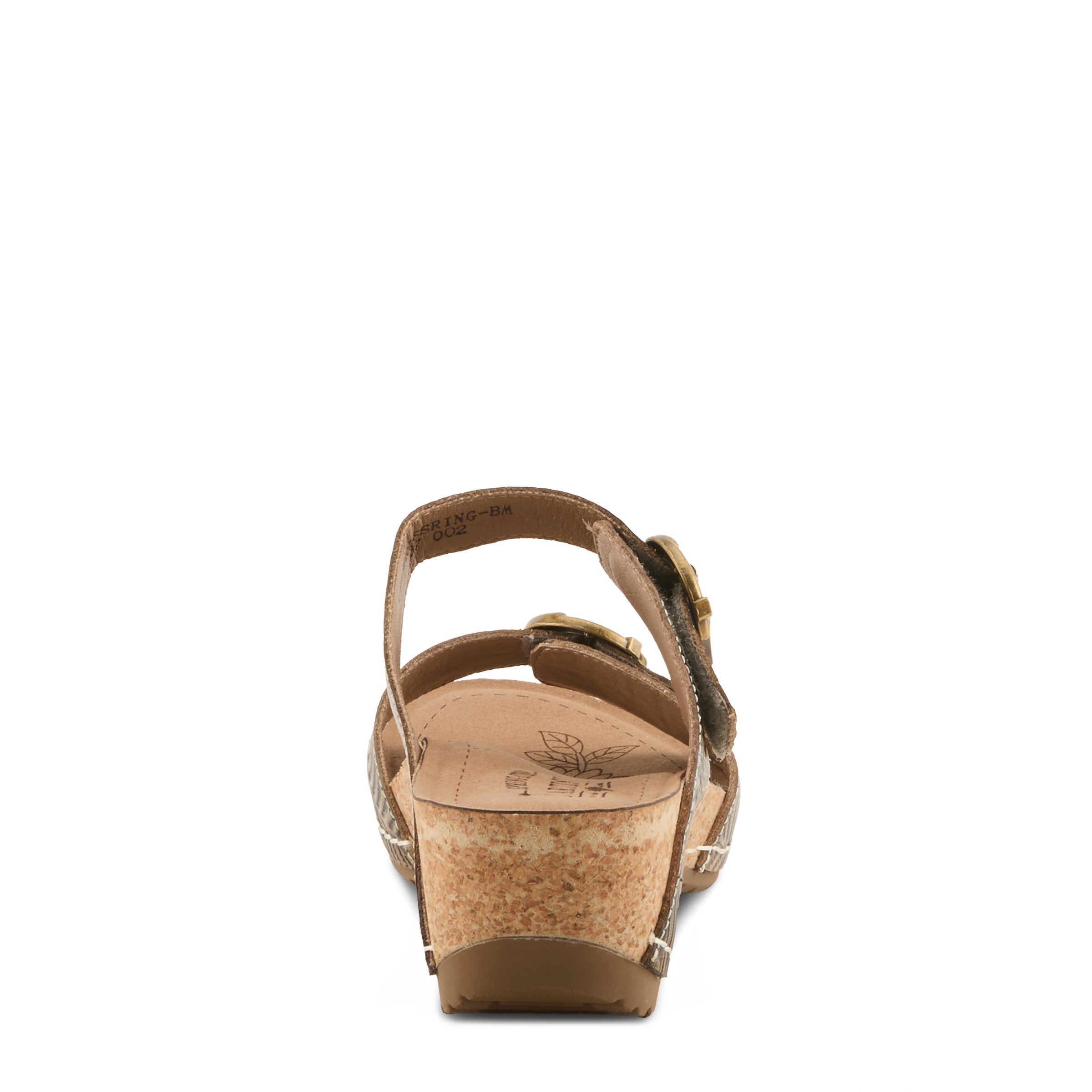 L'Artiste L'ARTISTE THEBRASSRING SANDALS sandal in black multi with handcrafted leather design