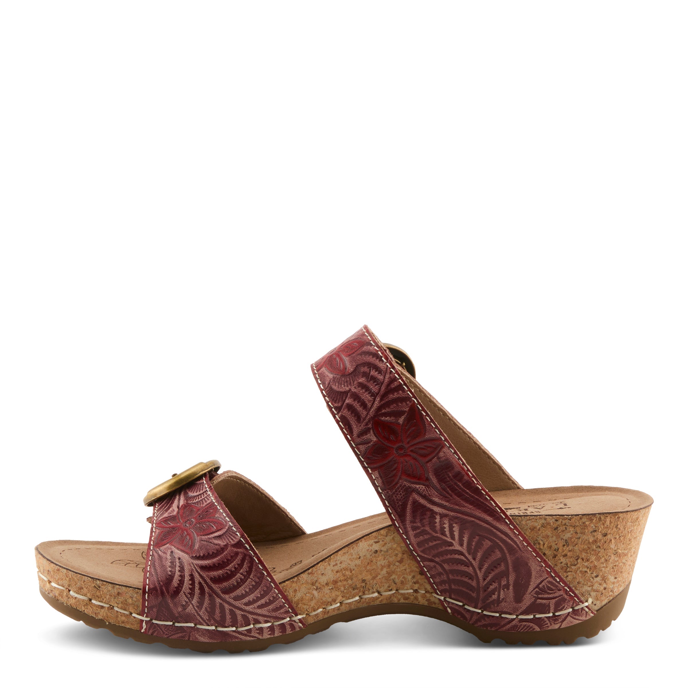 L'Artiste L'ARTISTE THEBRASSRING SANDALS sandal in navy multi with handcrafted leather design
