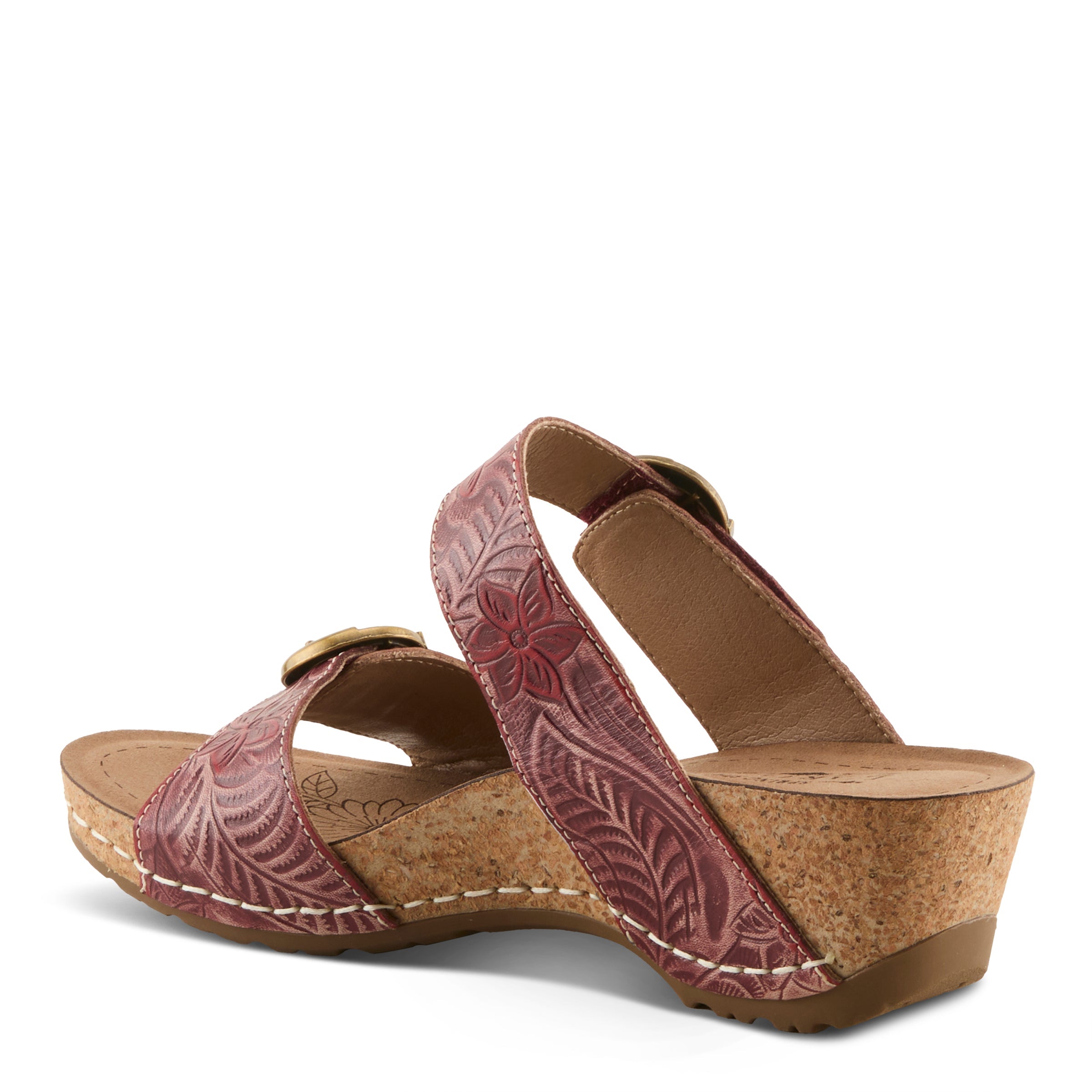 L'Artiste L'ARTISTE THEBRASSRING SANDALS sandal in navy multi with handcrafted leather design